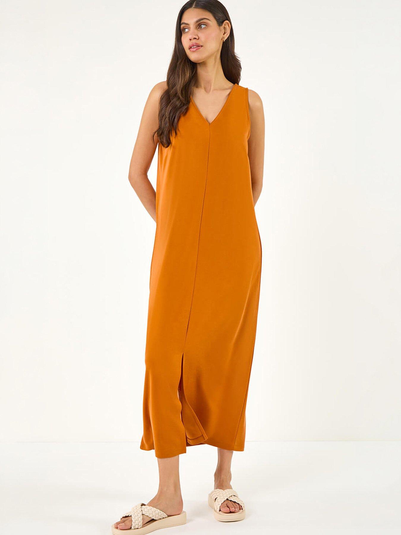 Roman Soft Pique Stretch Midi Dress