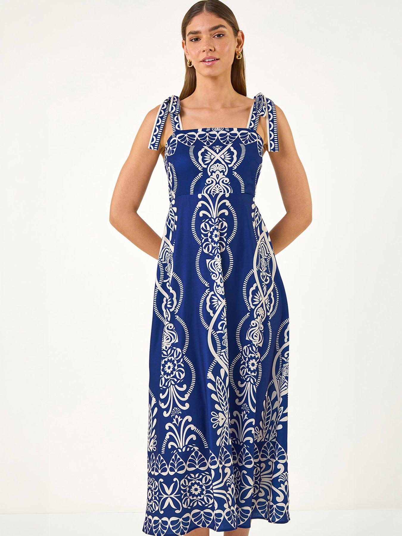 Image 3 of 5 of Roman Abstract Midi Dress
