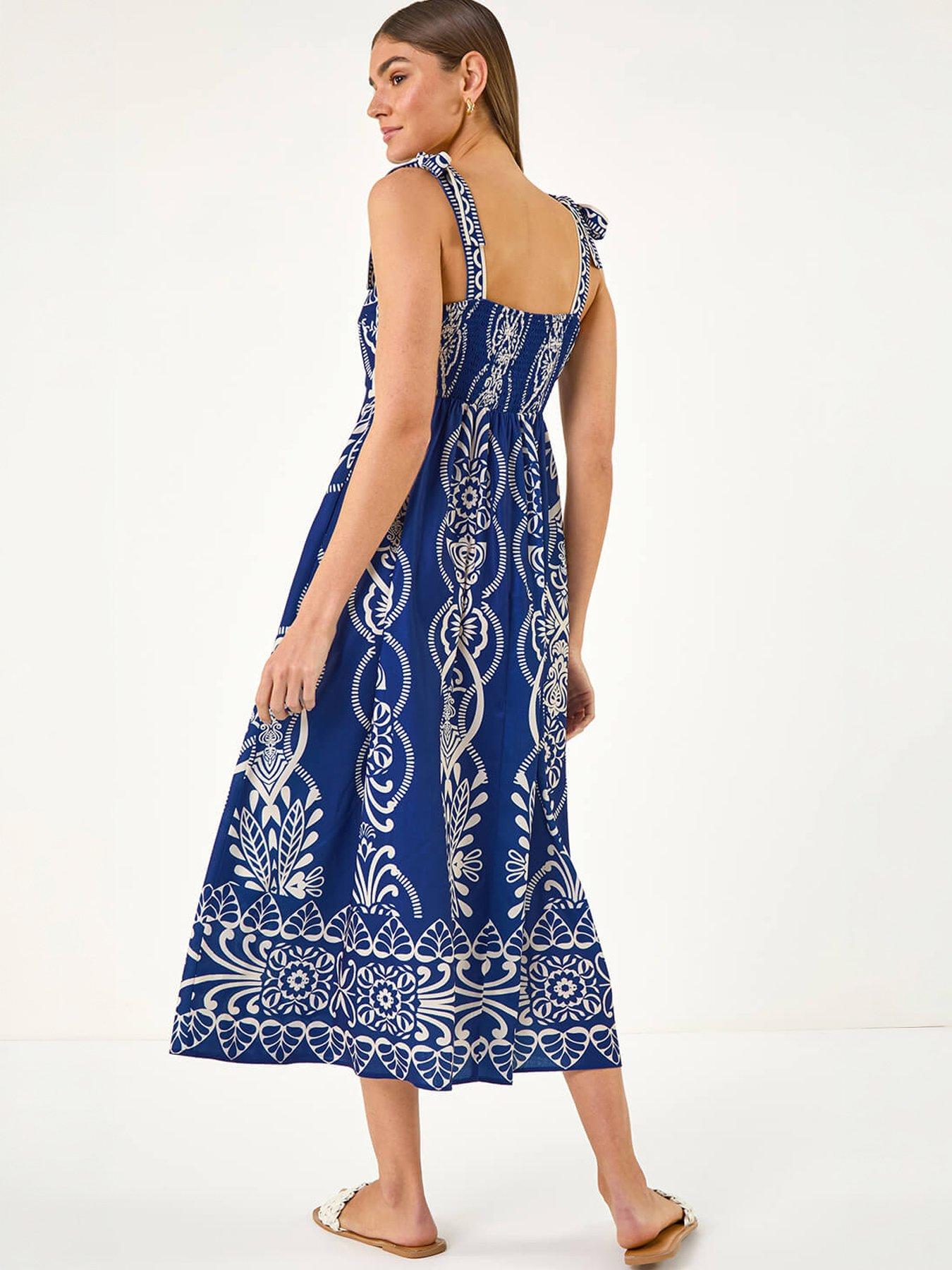 Image 4 of 5 of Roman Abstract Midi Dress