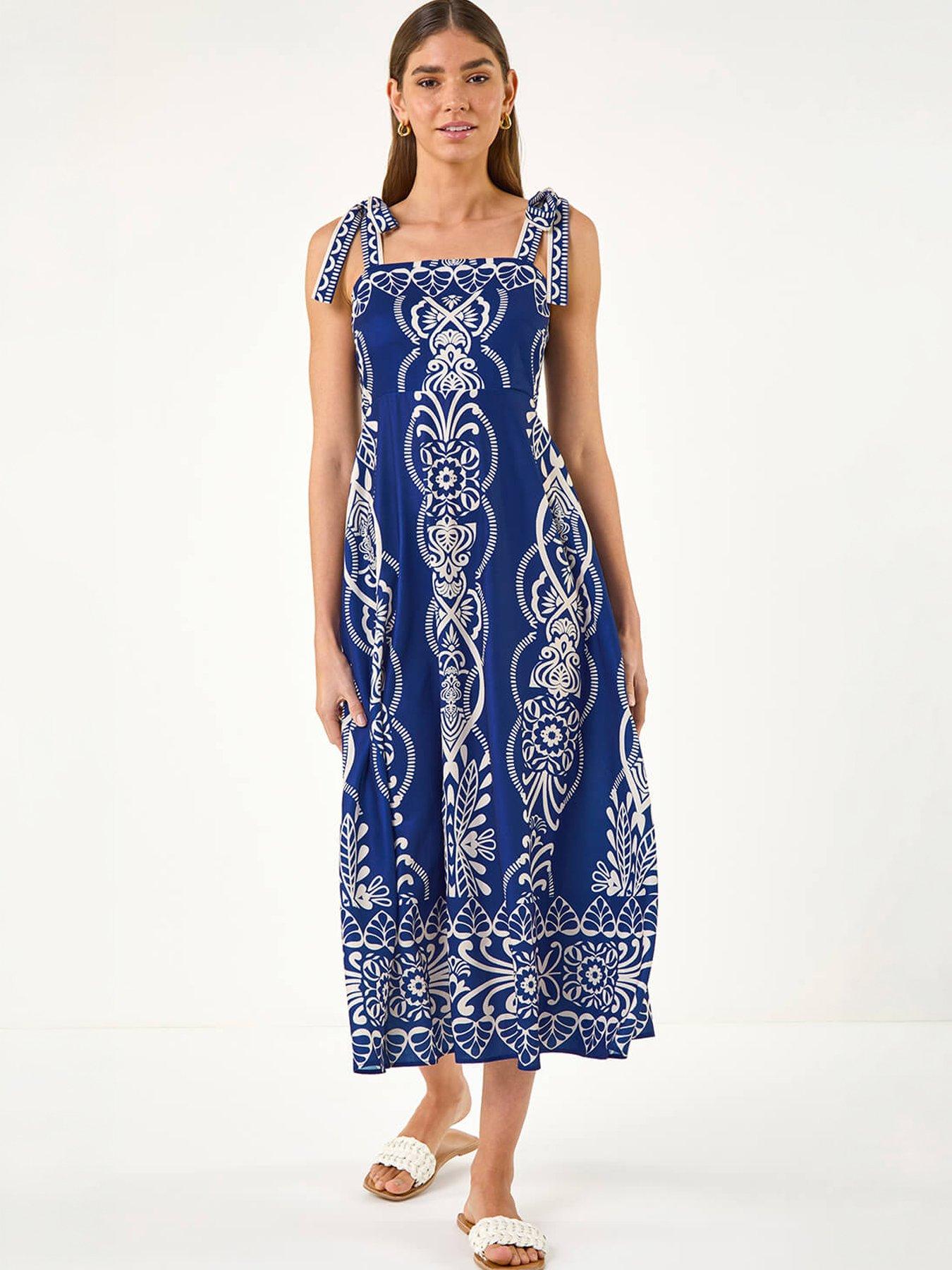 Image 5 of 5 of Roman Abstract Midi Dress