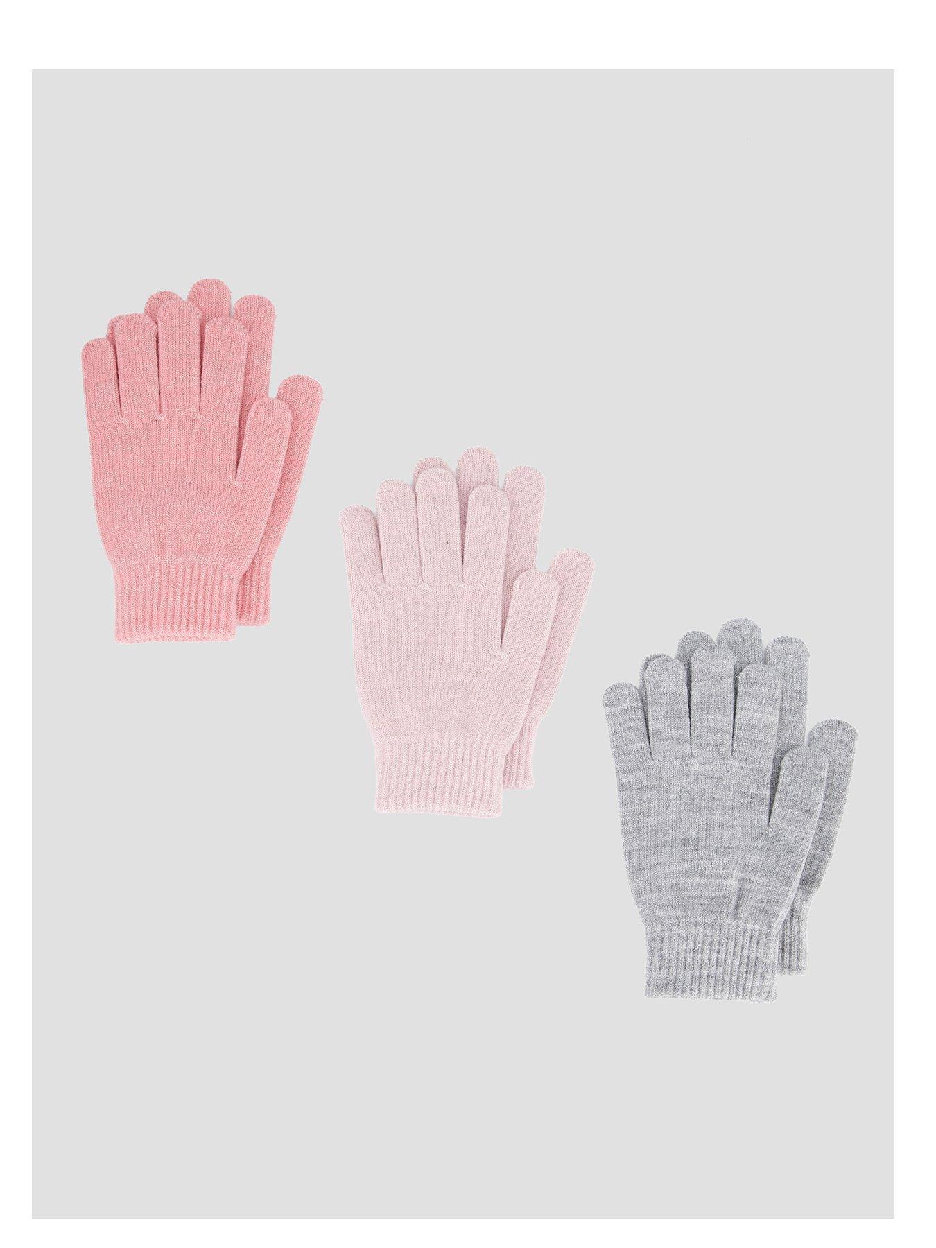 Image 1 of 3 of The Very Collection Girls Magic Gloves 3 Pack - Multi