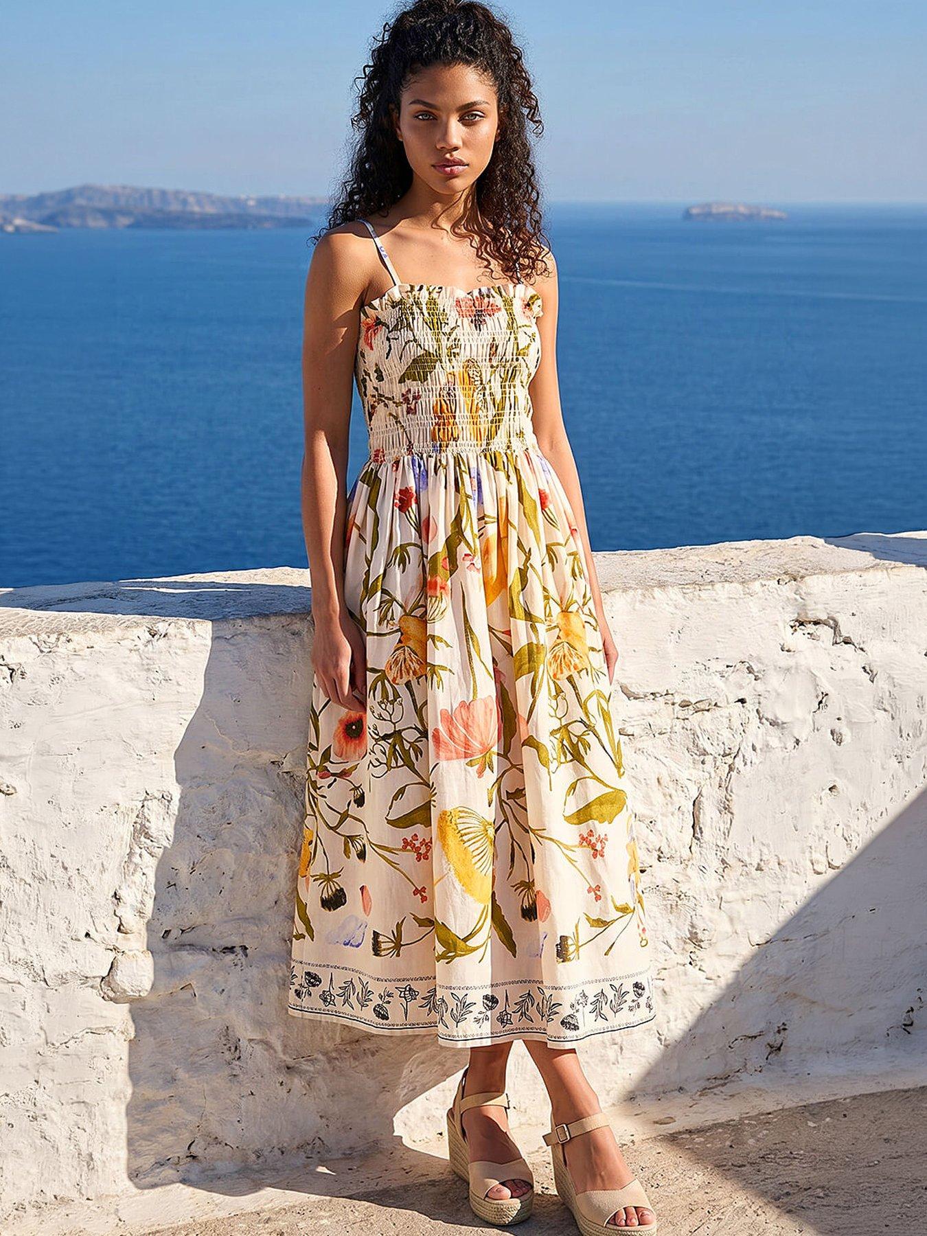 chinese dress ladies Summer Dresses for Women UK 2024 Casual Womens Long Summer Dresses Petite  Maxi Dresses Short Summer Dresses 2024 Long Dress Big Swing Beach Dress  Boho Flowy Going Out Picnic Dress Maxi Dress,