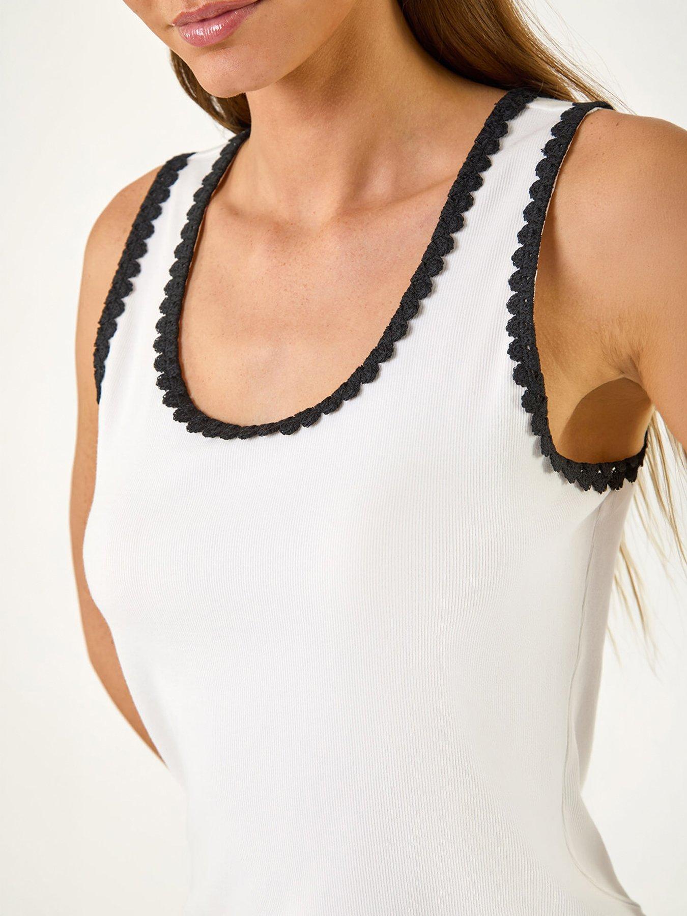 Image 2 of 5 of Roman Cotton Ric Rac Detail Vest