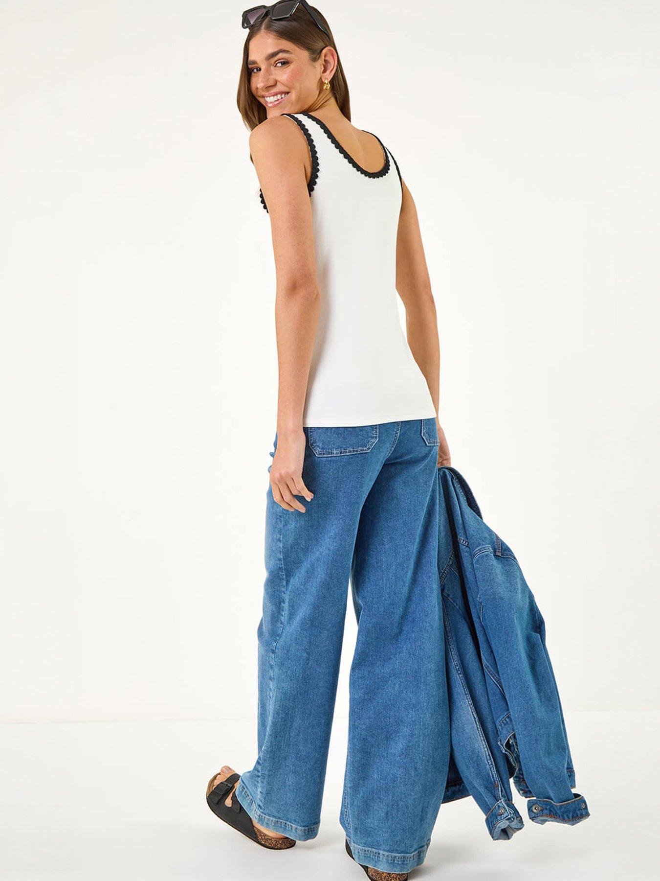 Image 4 of 5 of Roman Cotton Ric Rac Detail Vest