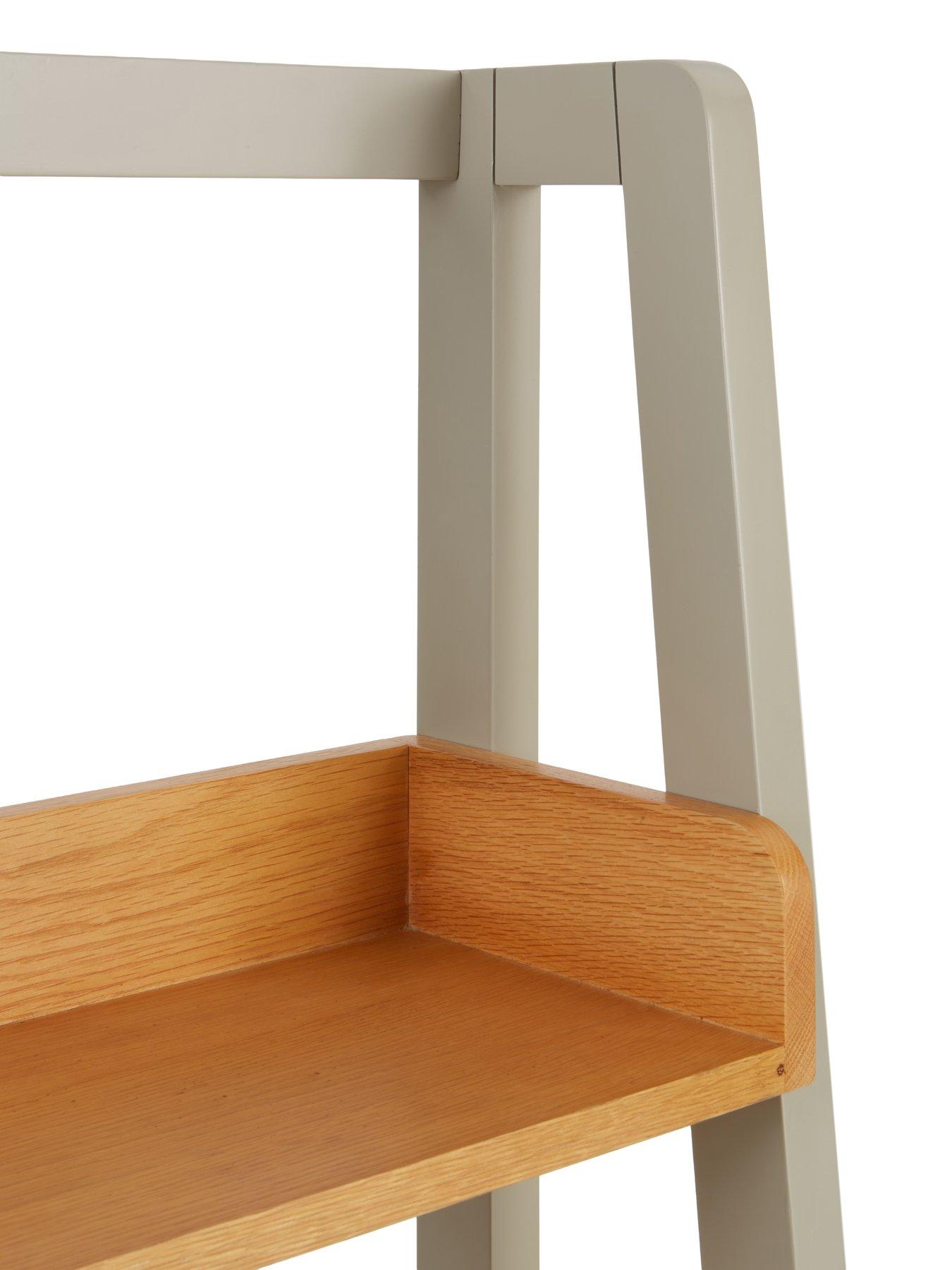 Image 5 of 6 of The Very Collection Malone Ladder Shelf - Grey/Oak