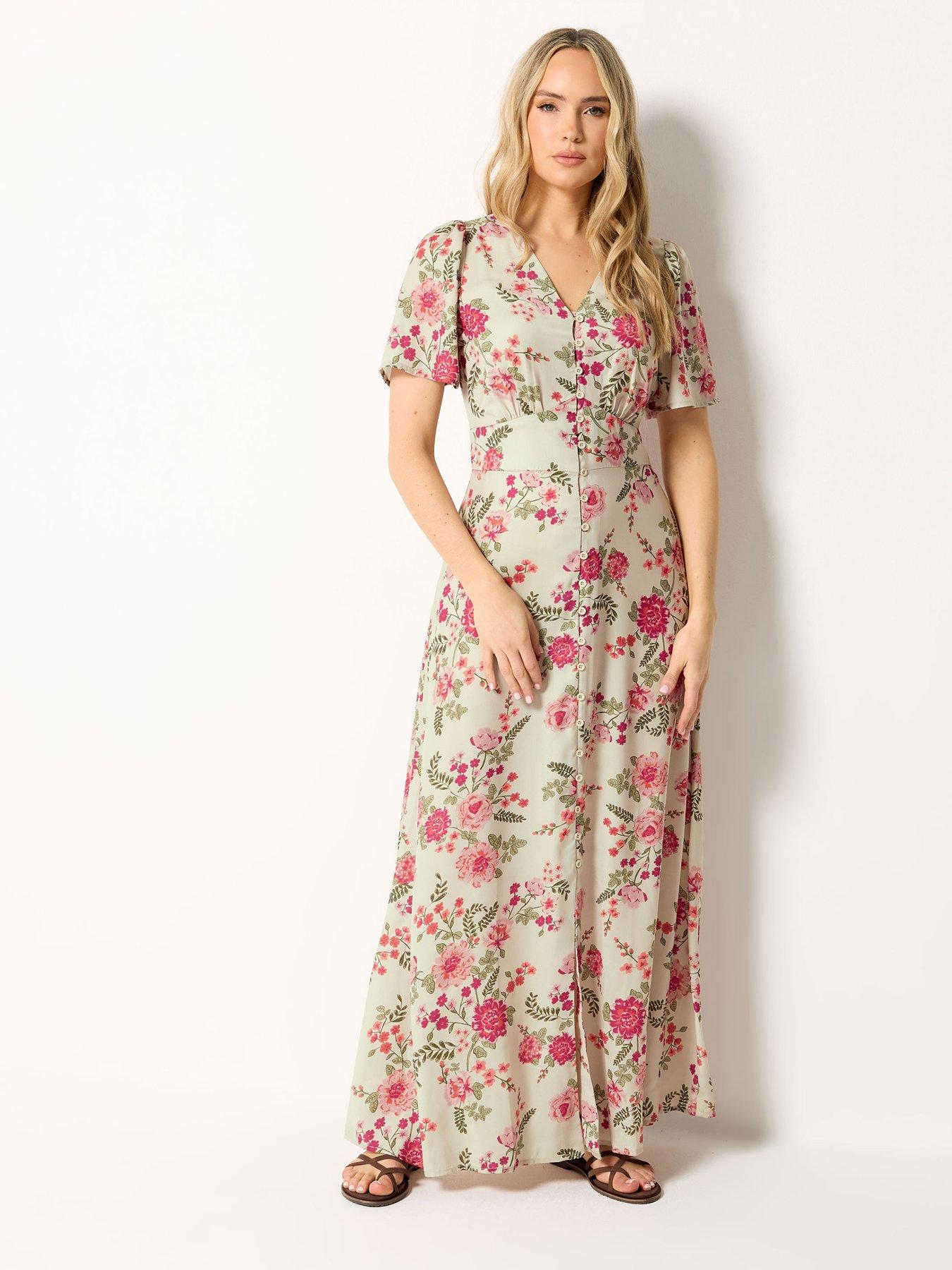 knee length dresses for ladies Tiered Cotton Maxi Dress for Tall Women  Liv Tall