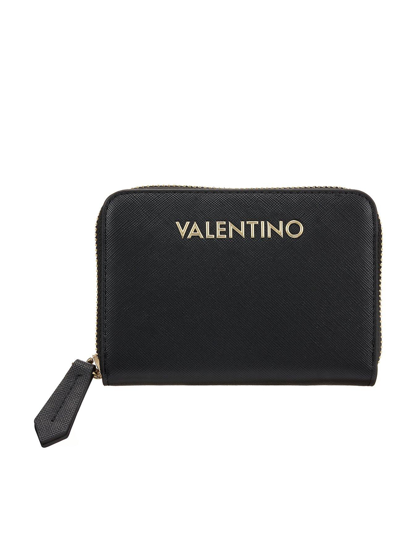 Valentino Zero Zip Around Wallet - Black