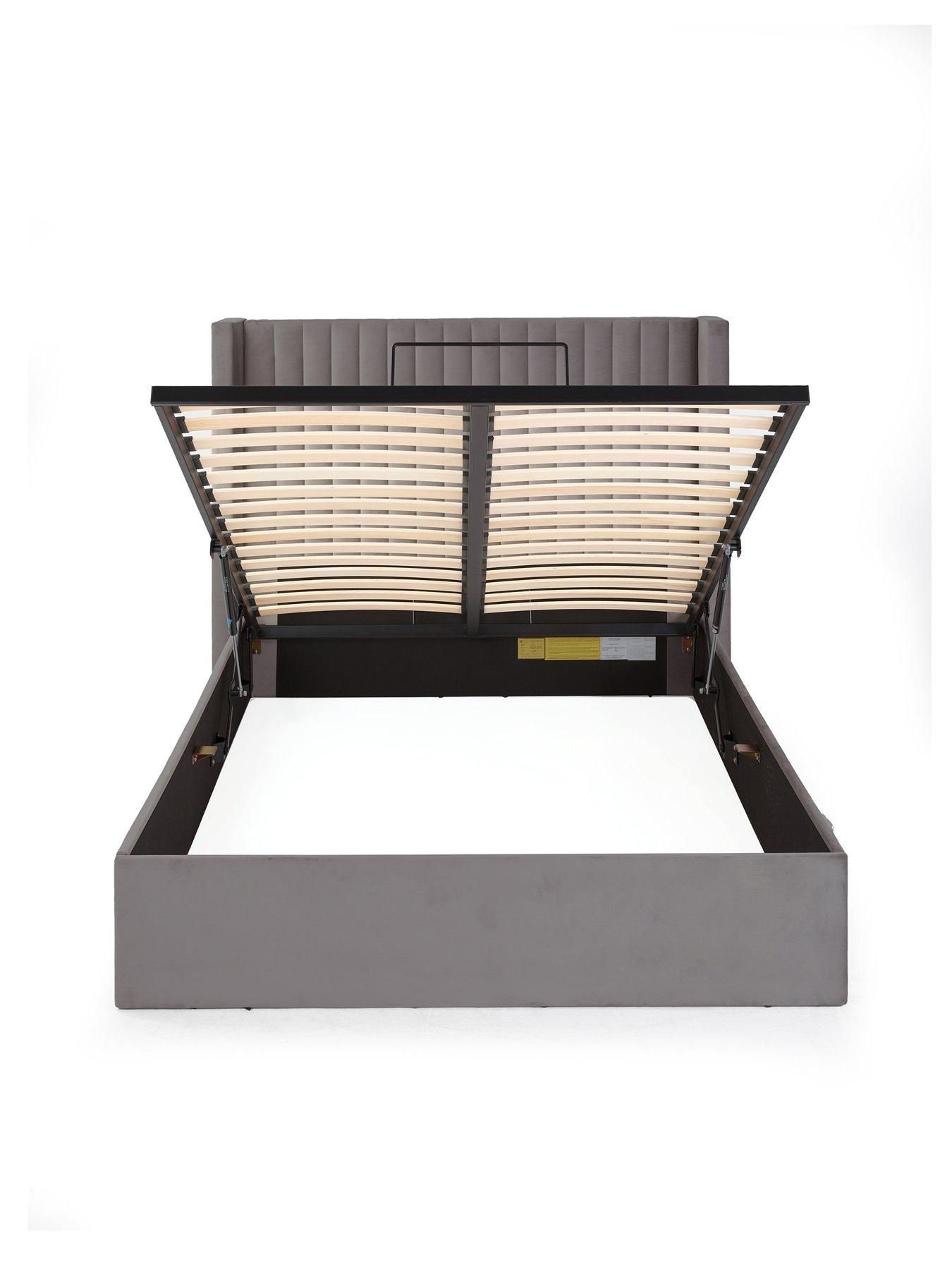 Image 3 of 7 of The Very Collection Haywood End Lift Up Storage Ottoman Bed with Mattress Options (Buy &amp; SAVE!) - Grey