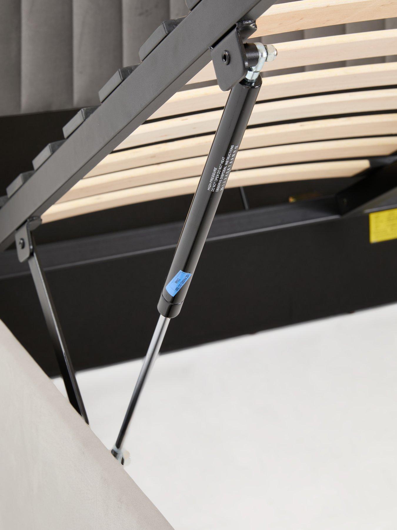 Image 7 of 7 of The Very Collection Haywood End Lift Up Storage Ottoman Bed with Mattress Options (Buy &amp; SAVE!) - Grey