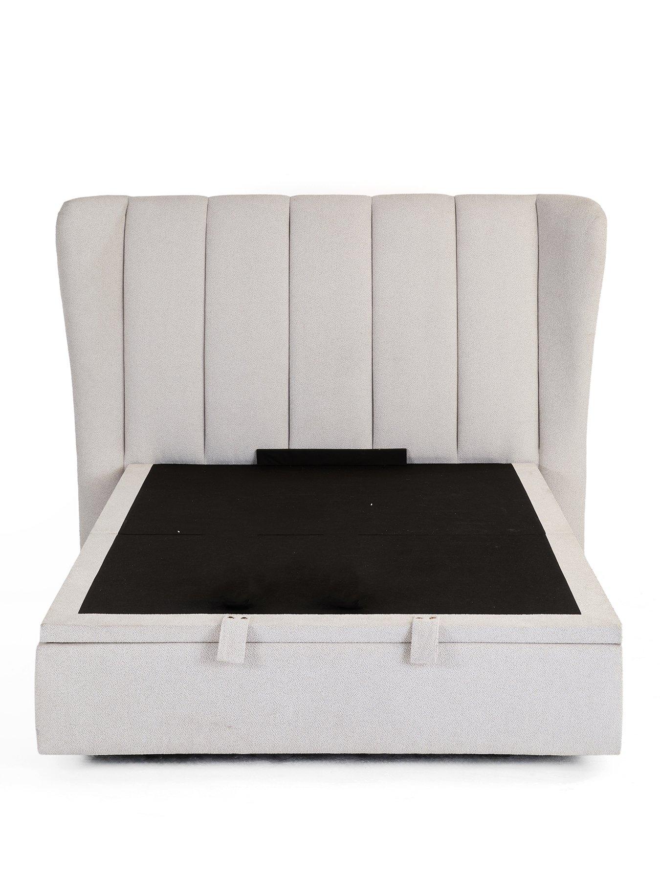 Image 2 of 7 of The Very Collection Jasper Lift Up Ottoman&nbsp;Storage&nbsp;Bed with Mattress Options (Buy &amp; SAVE!) - Grey