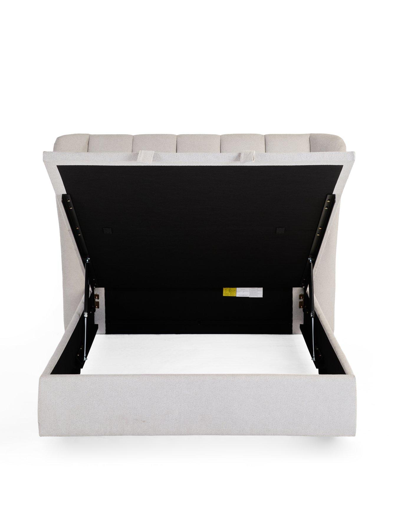 Image 3 of 7 of The Very Collection Jasper Lift Up Ottoman&nbsp;Storage&nbsp;Bed with Mattress Options (Buy &amp; SAVE!) - Grey