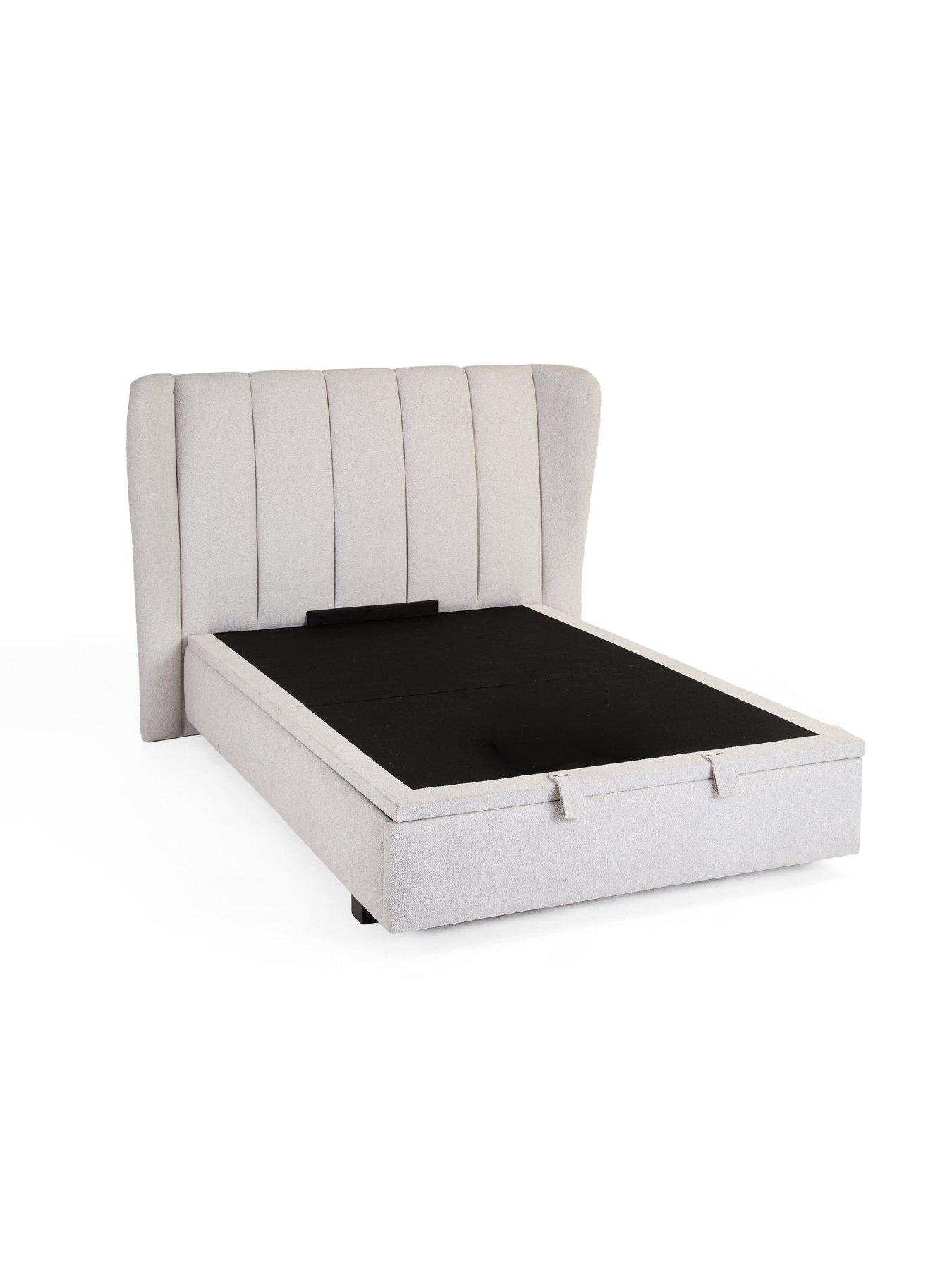 Image 4 of 7 of The Very Collection Jasper Lift Up Ottoman&nbsp;Storage&nbsp;Bed with Mattress Options (Buy &amp; SAVE!) - Grey