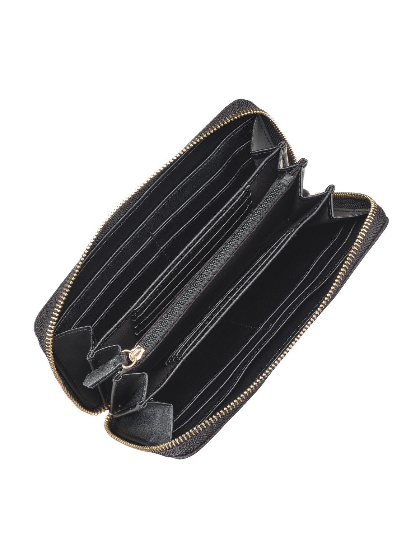 Image 4 of 5 of Valentino Joy Zip Around Wallet - Black