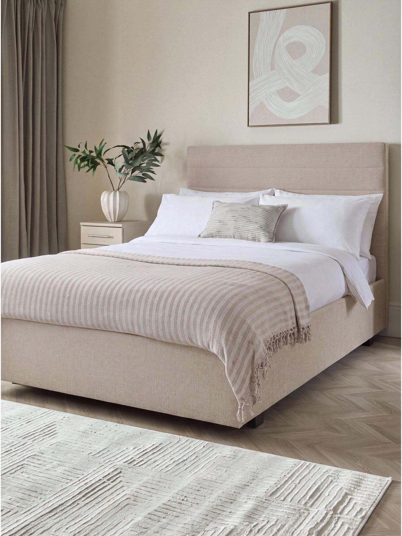 The Very Collection Lennox Fabric Bed with Mattress Options (Buy  &  SAVE!)
