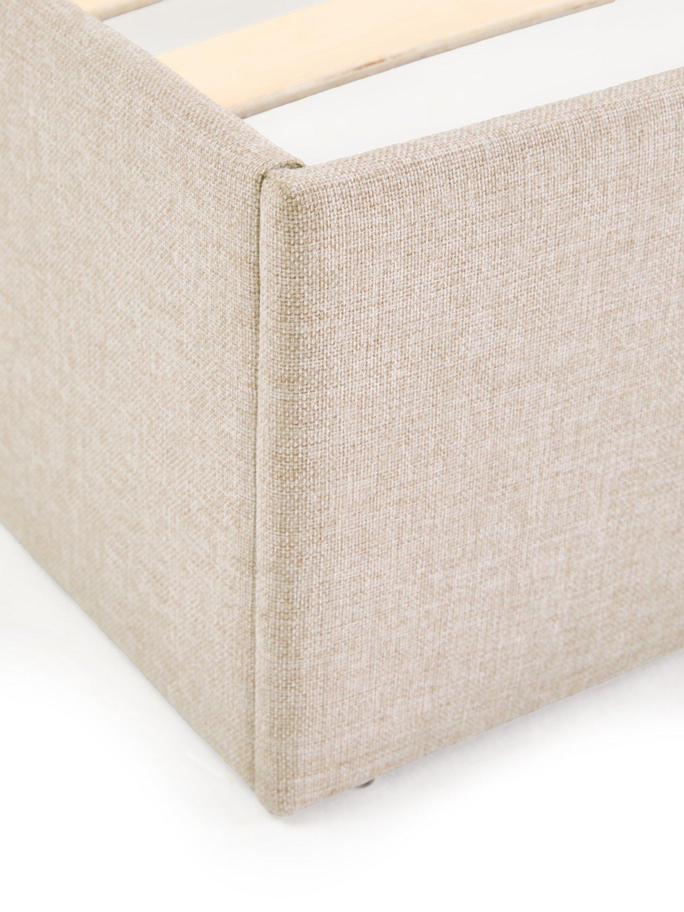 Image 5 of 7 of The Very Collection Lennox&nbsp;Fabric Bed with Mattress Options (Buy &amp; SAVE!) - Natural