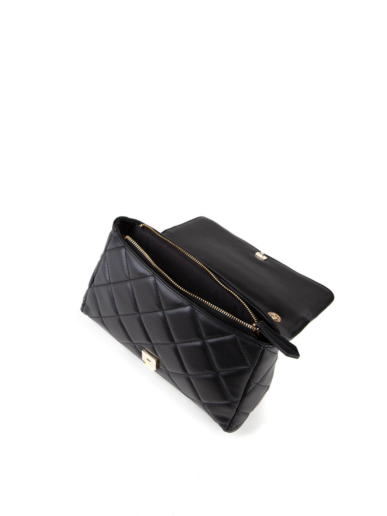 Image 4 of 4 of Valentino Women's Ocarina Quilted Flap Chain Shoulder Bag - Grey