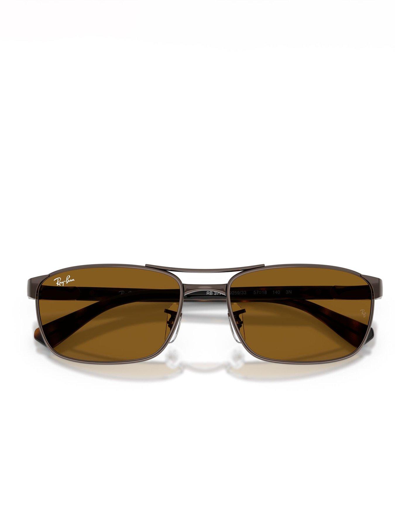 Image 5 of 5 of Ray-Ban Ray Ban 3778 Rectangular Sunglasses - Brown