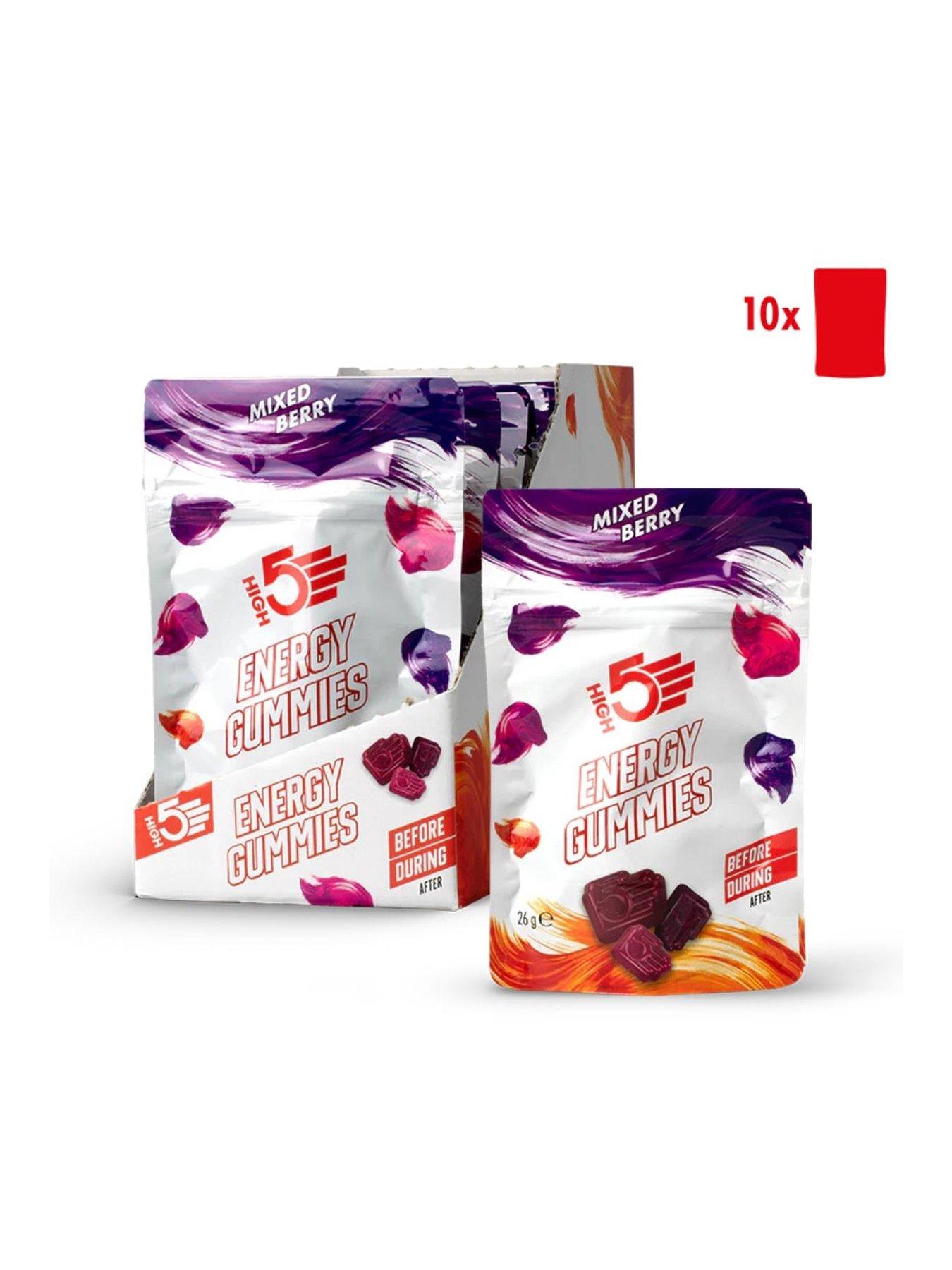 High5 Energy Gummies 10 x 26g Pouch Mixed Berry