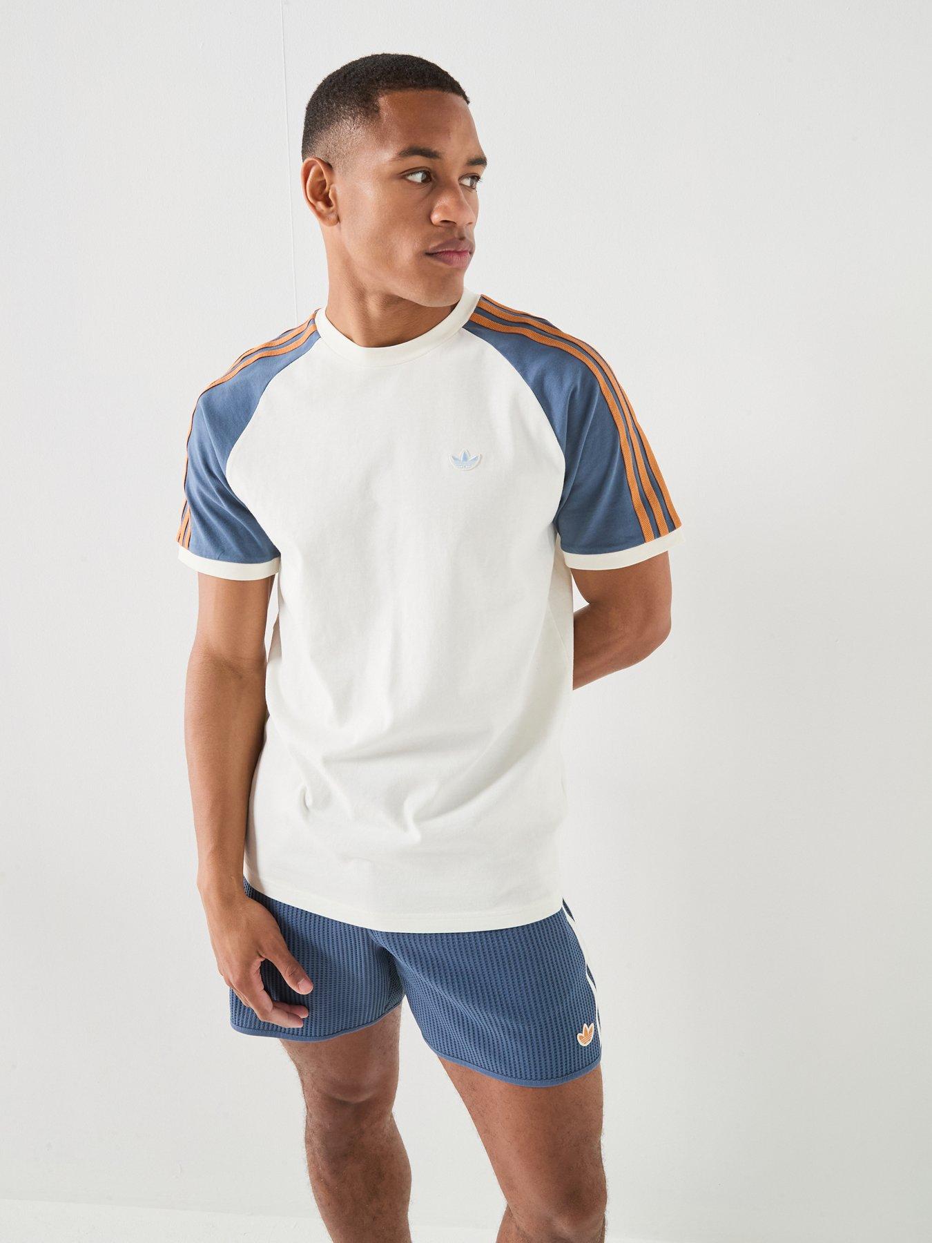 Image 3 of 6 of adidas Originals Mens Cali T-Shirt - Dark Blue