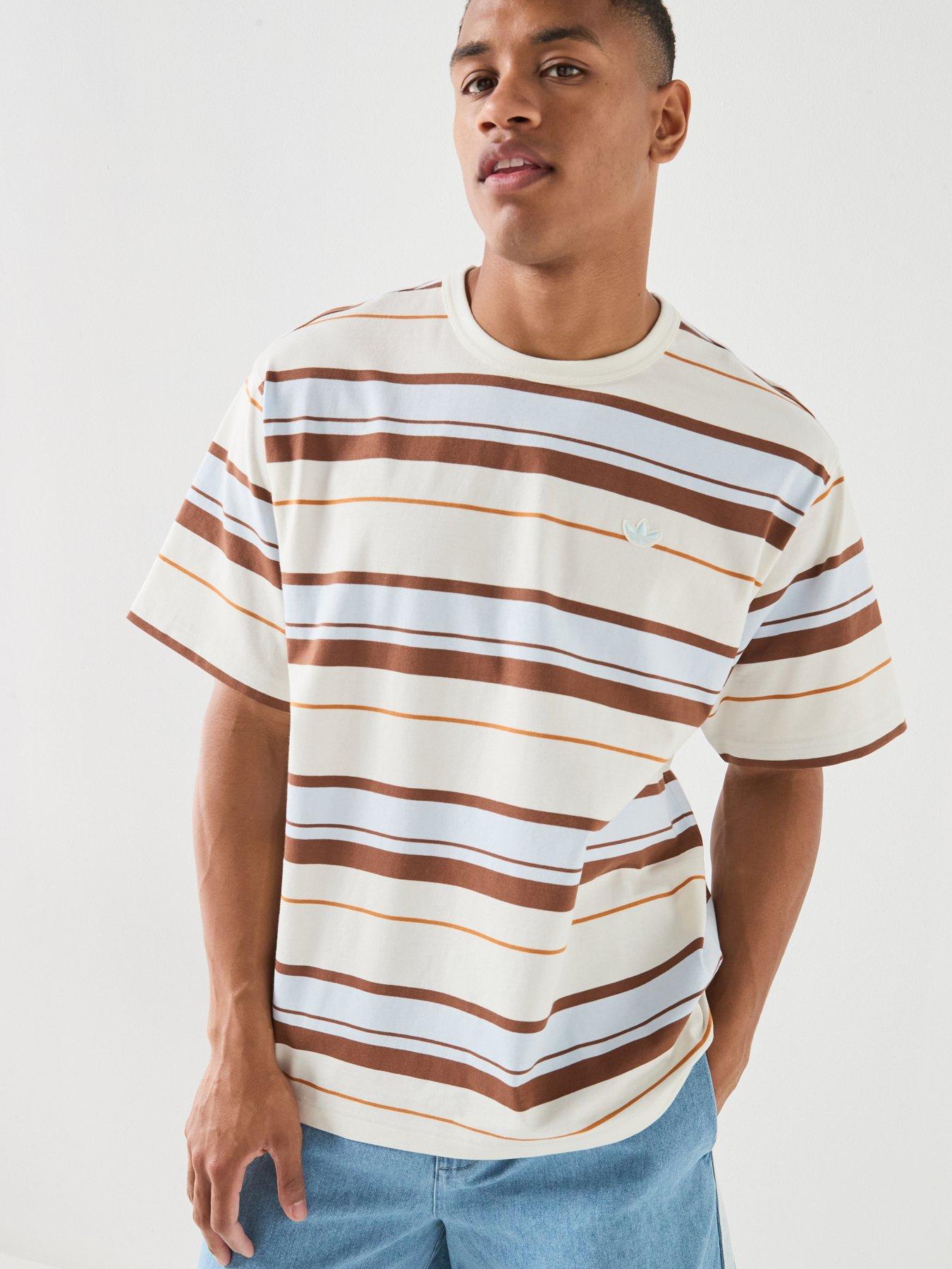 adidas Originals Mens Stripe T-Shirt - White