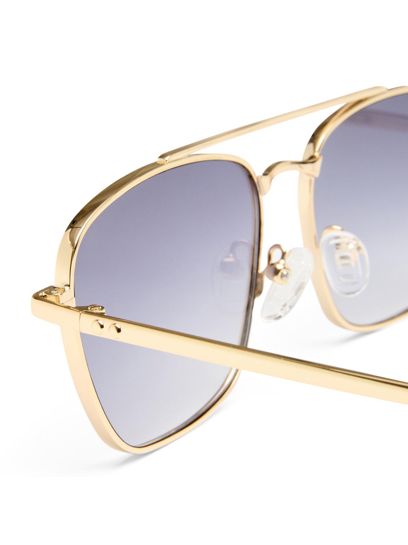 Image 4 of 4 of LE SPECS Womens Diametric Ii Square Sunglasses - Gold