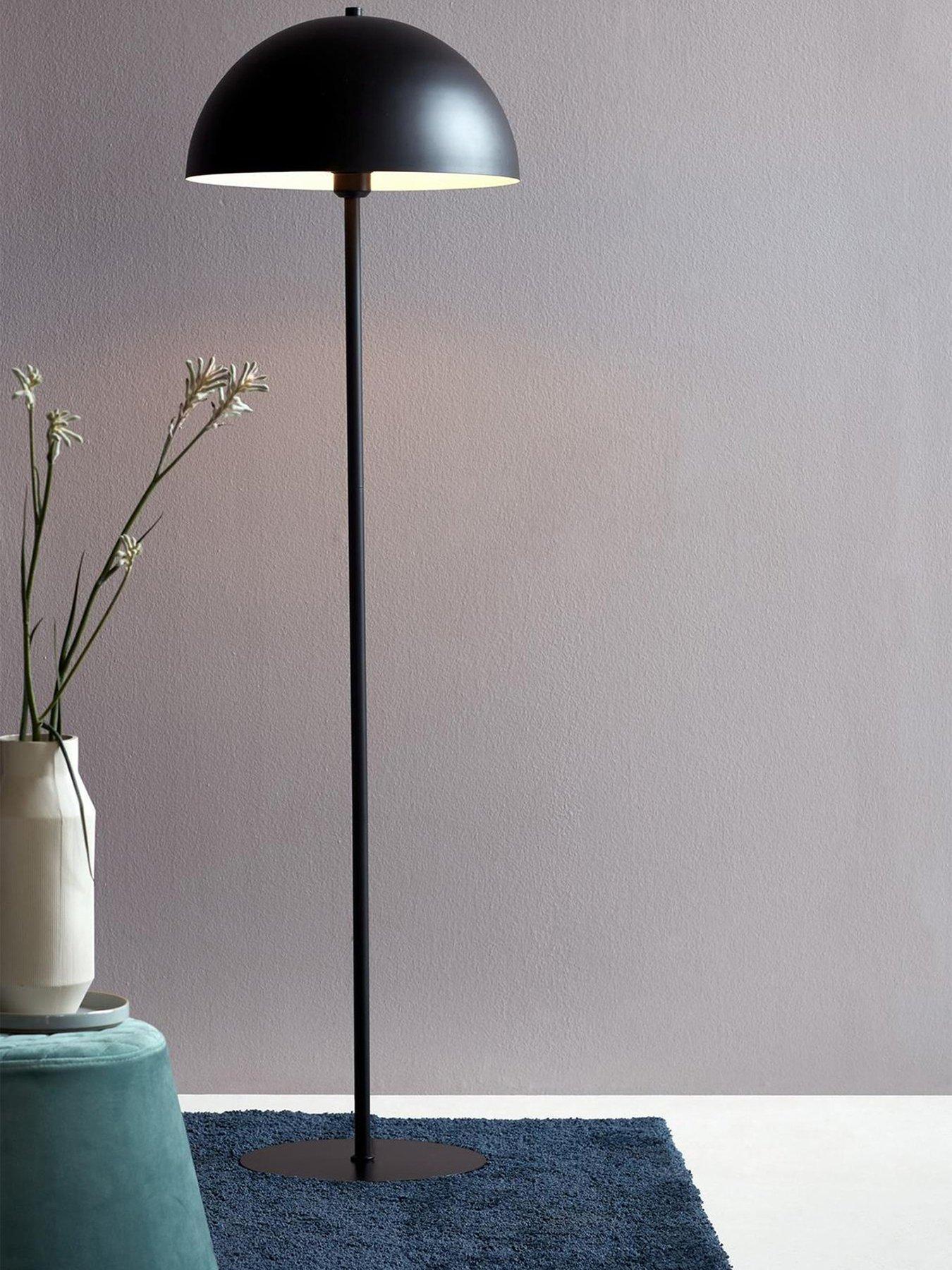 Nordlux Ellen 40 Floor Lamp With A Black Metal Lampshade - Image 4