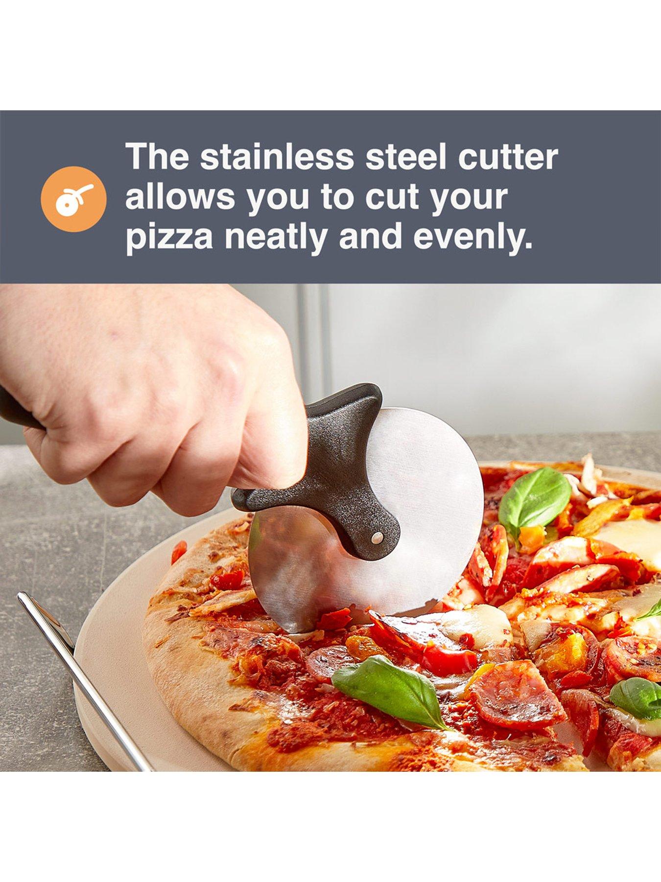 Image 3 of 6 of Vonshef Bbq Pizza Stone &amp; Cutter