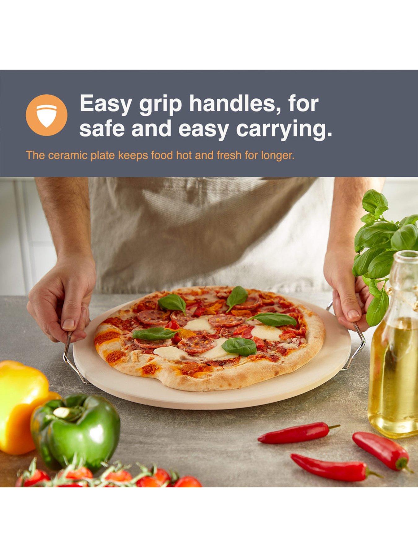 Image 5 of 6 of Vonshef Bbq Pizza Stone &amp; Cutter