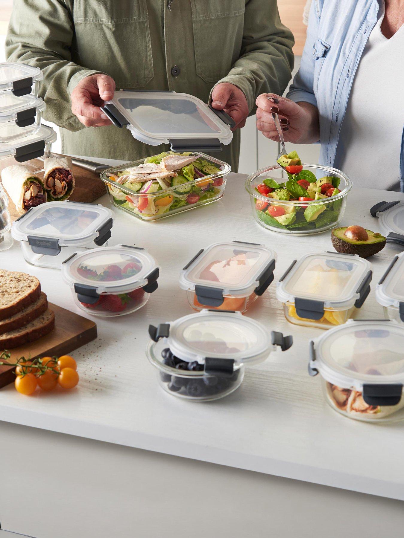 Image 1 of 8 of Vonshef Glass Food Storage Containers - 12 Piece Set