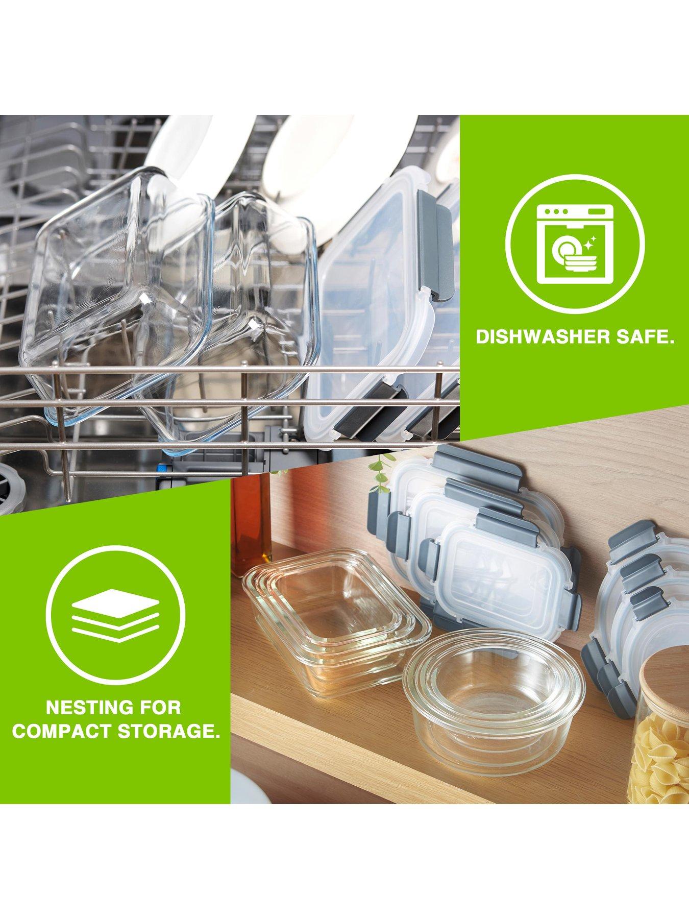 Image 6 of 8 of Vonshef Glass Food Storage Containers - 12 Piece Set