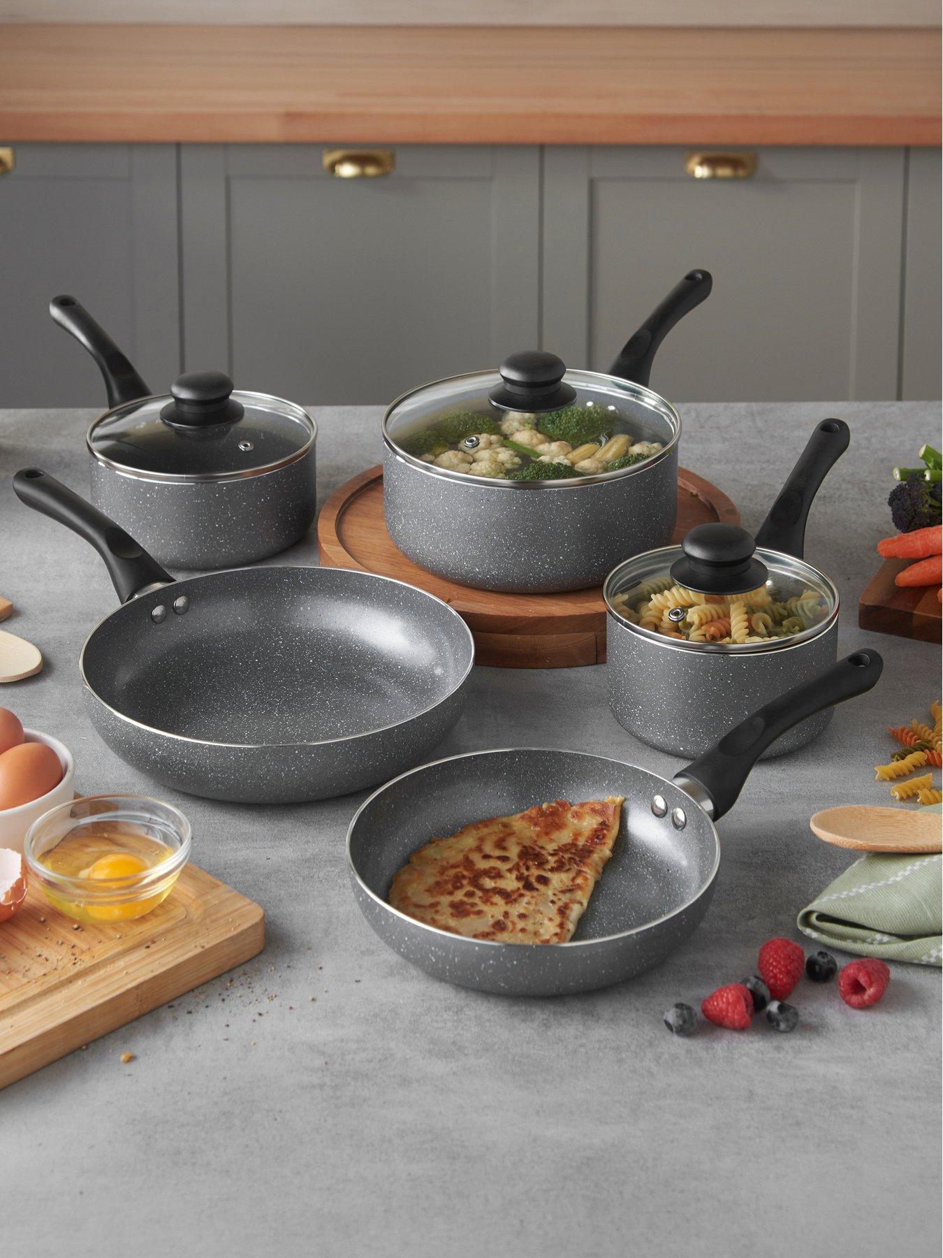 Vonshef Granite Effect Pans - 8 Piece Set