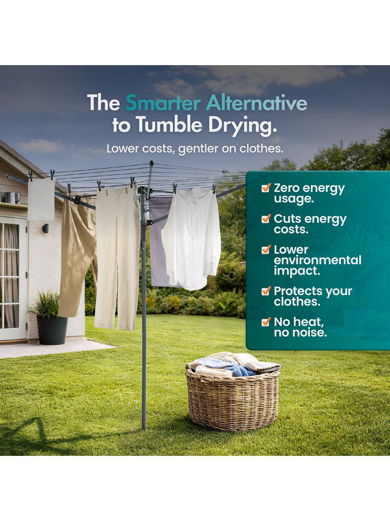 Vonhaus 45m Rotary Washing Line Set | Very