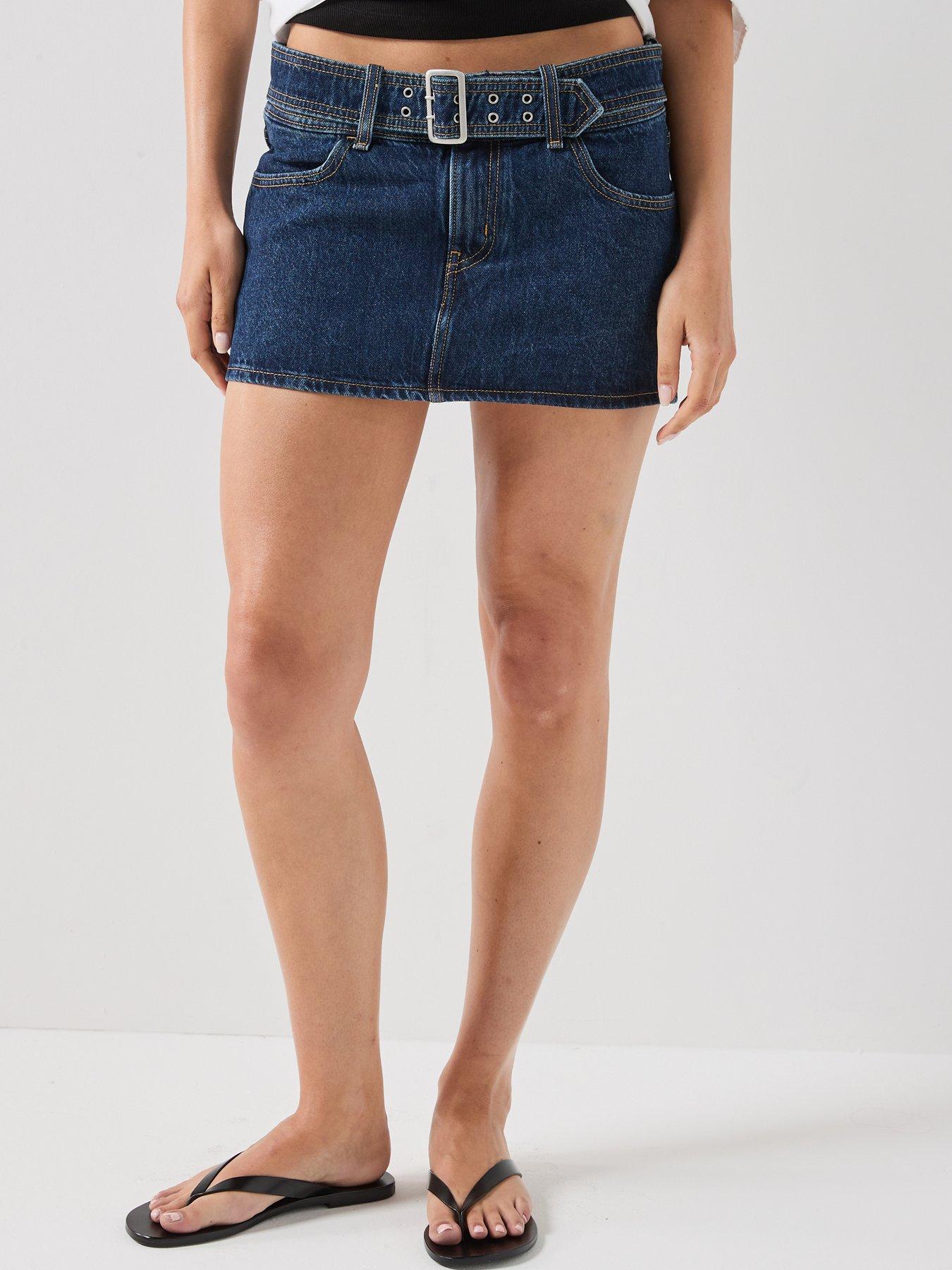 Levi's Belted Mini Skirt - Silver Lode - Blue