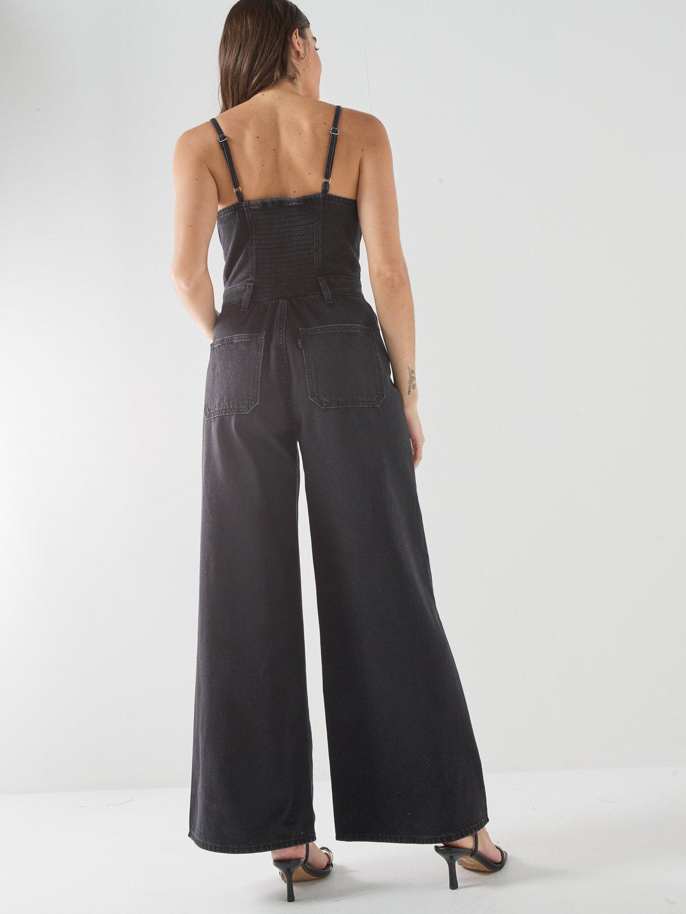 Image 2 of 6 of Levi's Seamed Jumpsuit - Grey