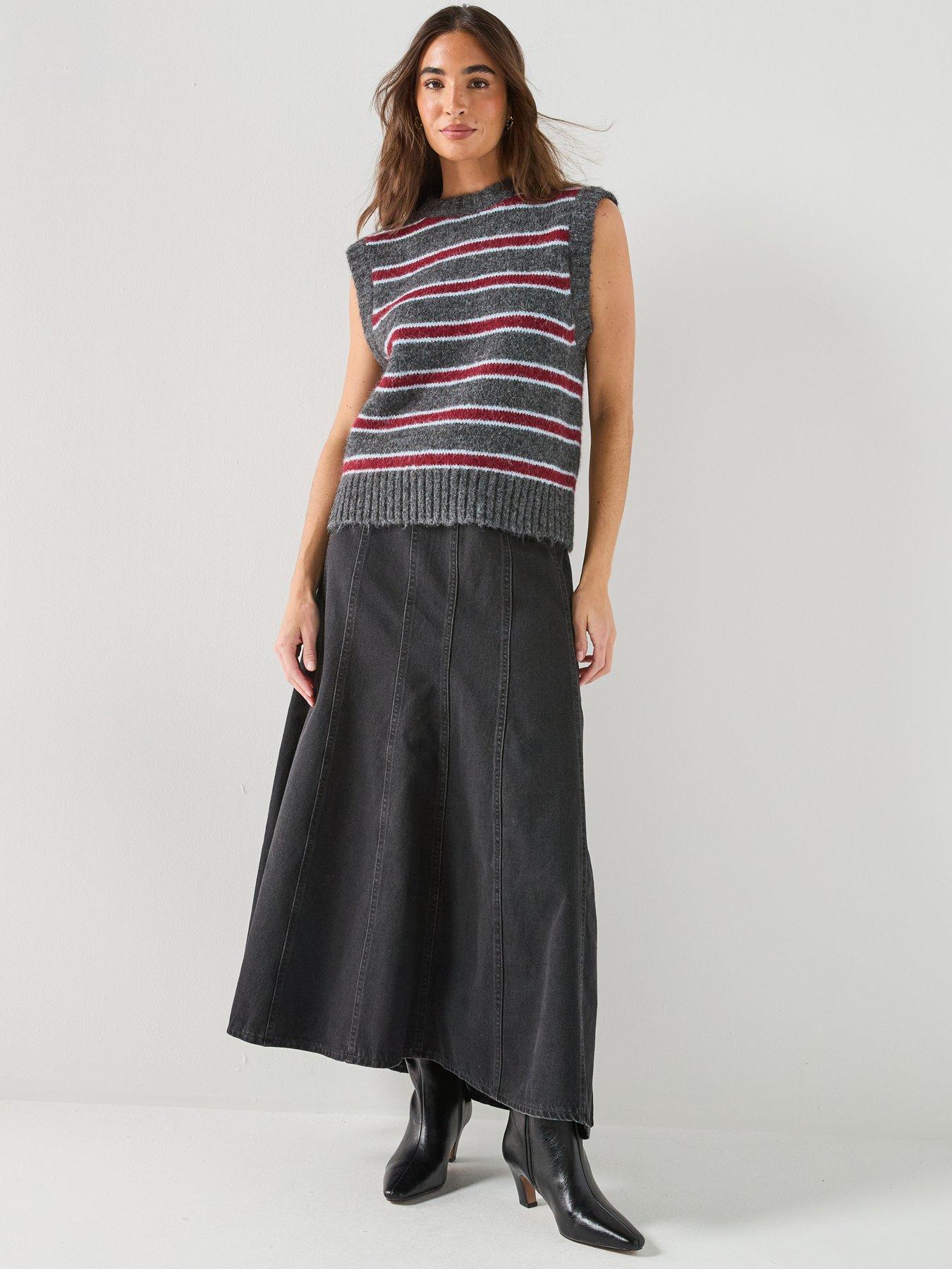 Image 3 of 6 of Levi's Womens Alice Striped Sweater Vest - Multi