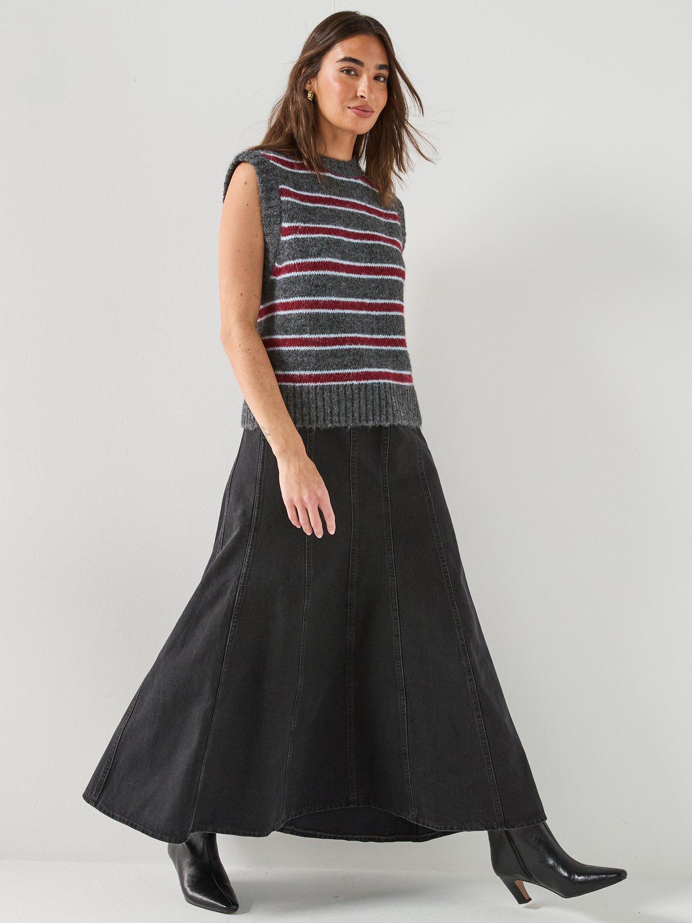 Image 6 of 6 of Levi's Womens Alice Striped Sweater Vest - Multi