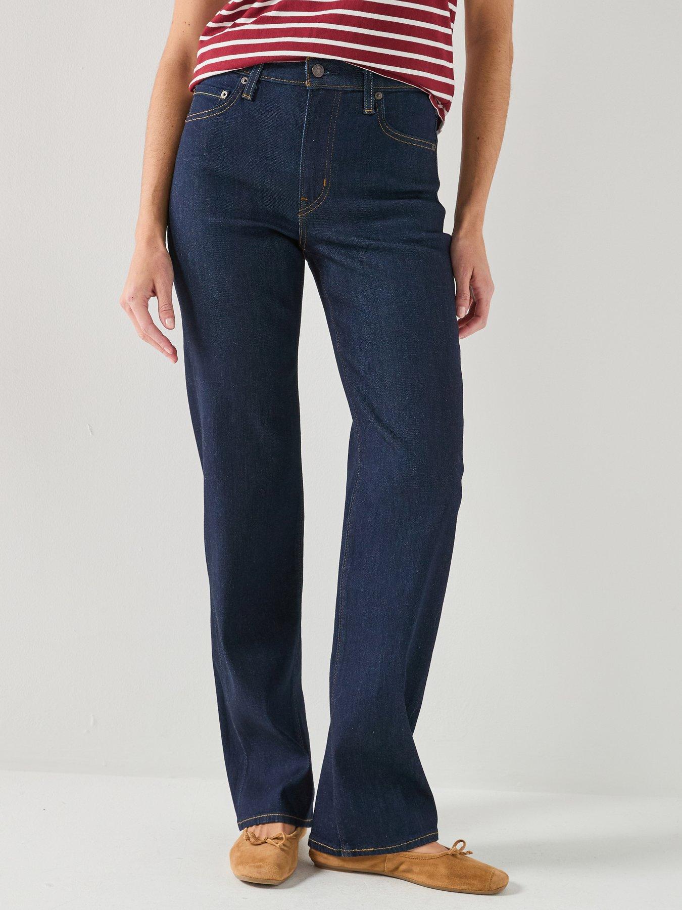 Levi's 723 High Rise Straight Fit Jeans - True Blue Rinse