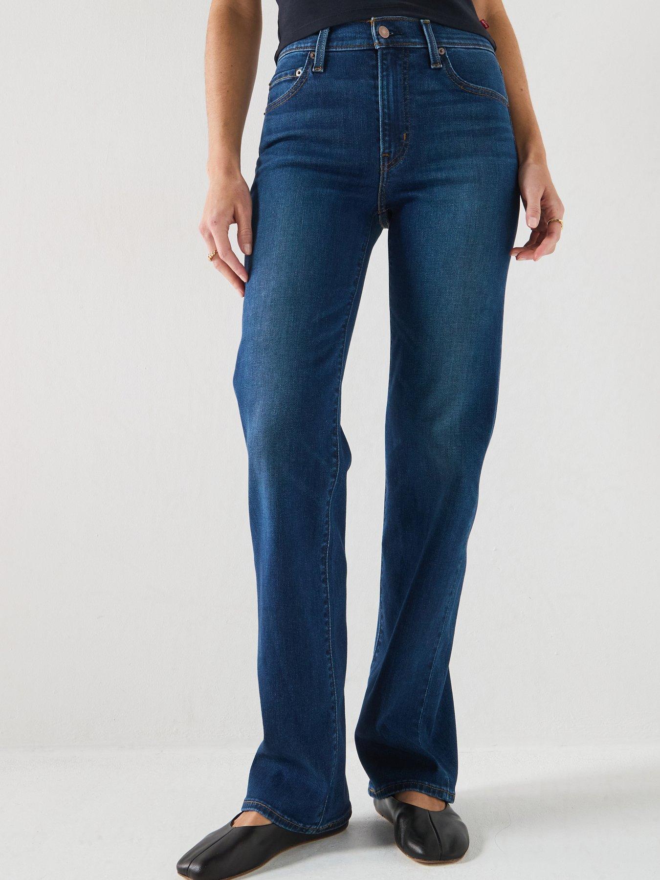 Levi's 723 High Rise Straight Fit Jeans - True Blue Dark