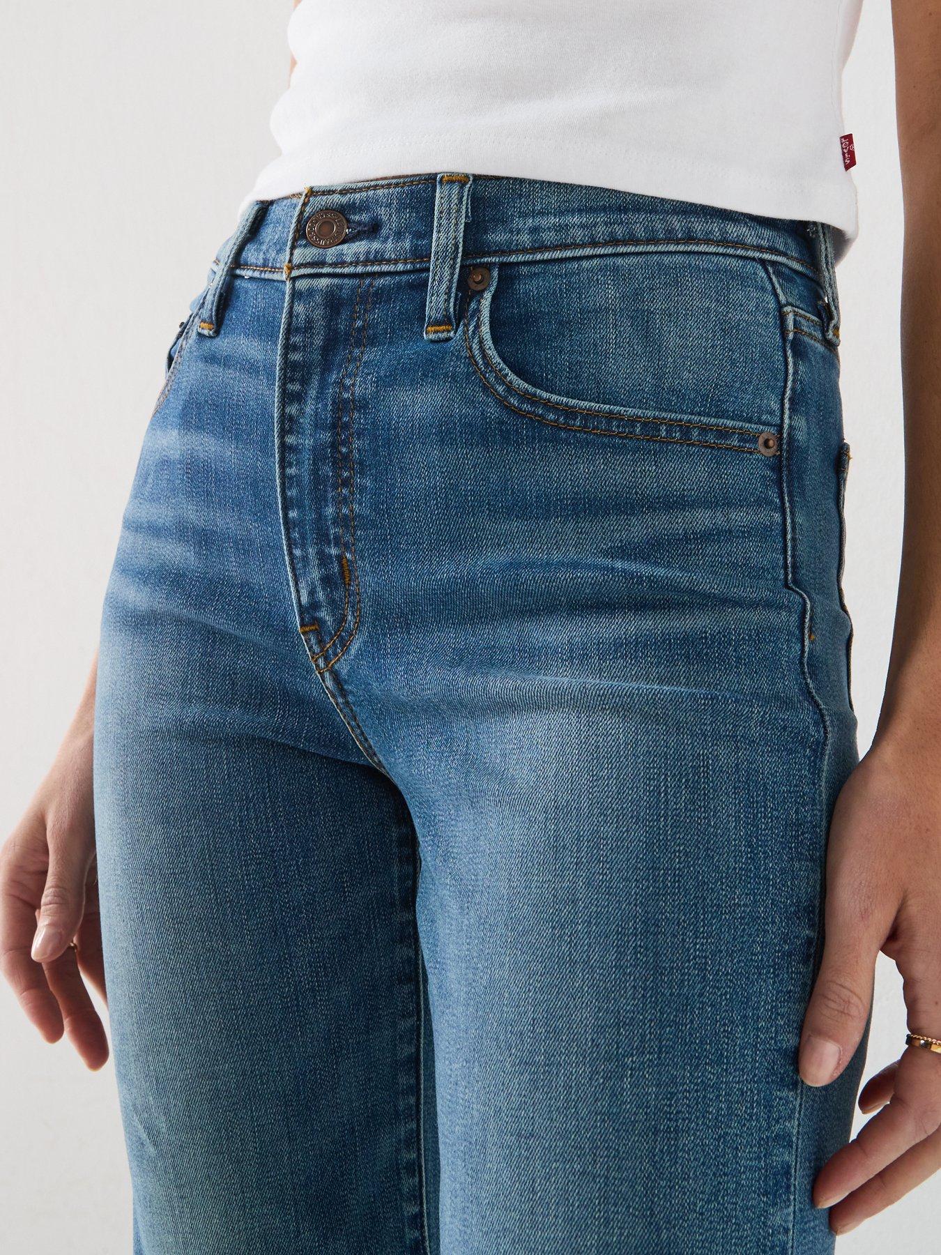 Image 4 of 6 of Levi's 723 High Rise Straight Fit Jeans - Finder Keeper Clean Hem