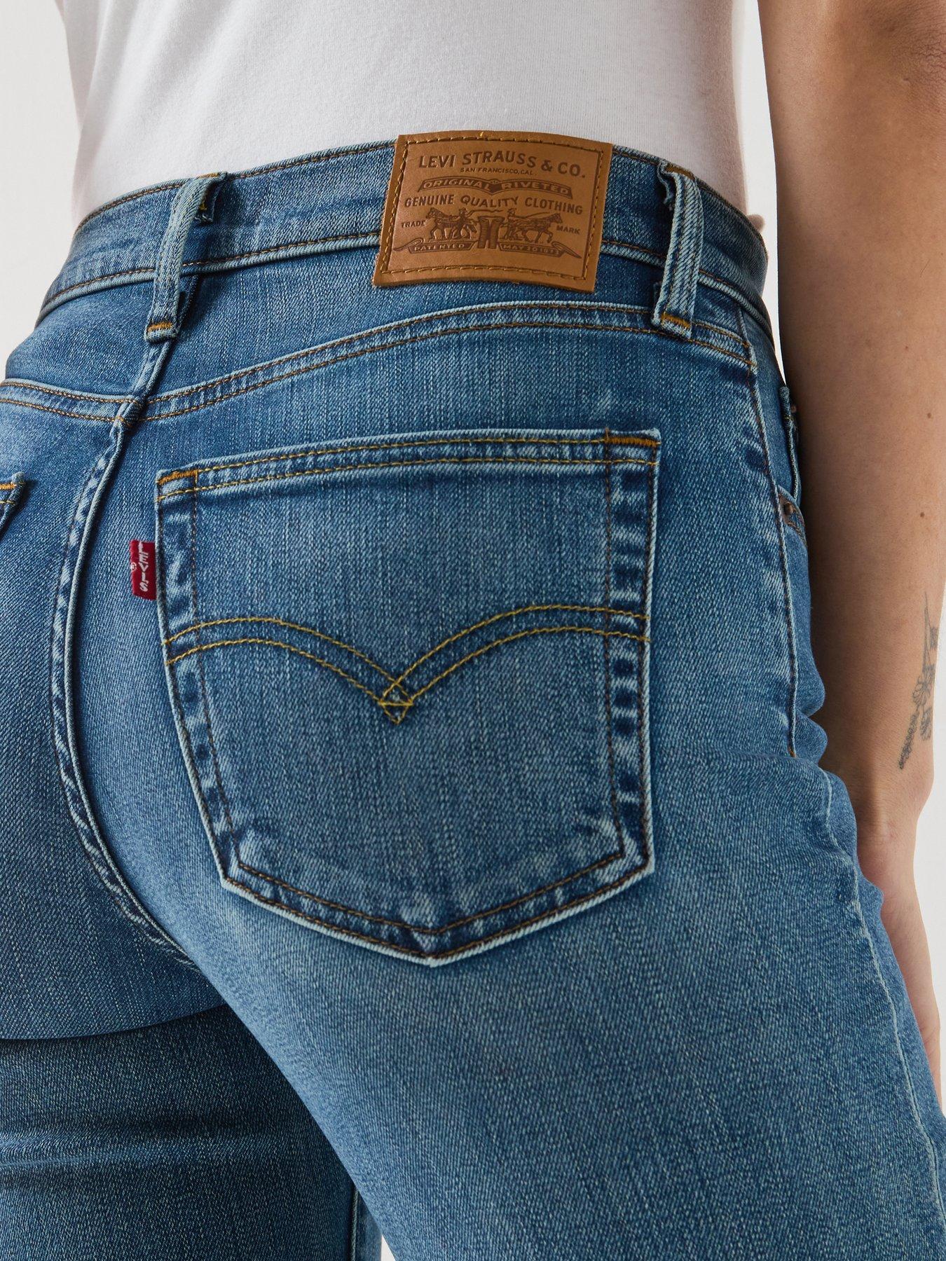 Image 6 of 6 of Levi's 723 High Rise Straight Fit Jeans - Finder Keeper Clean Hem