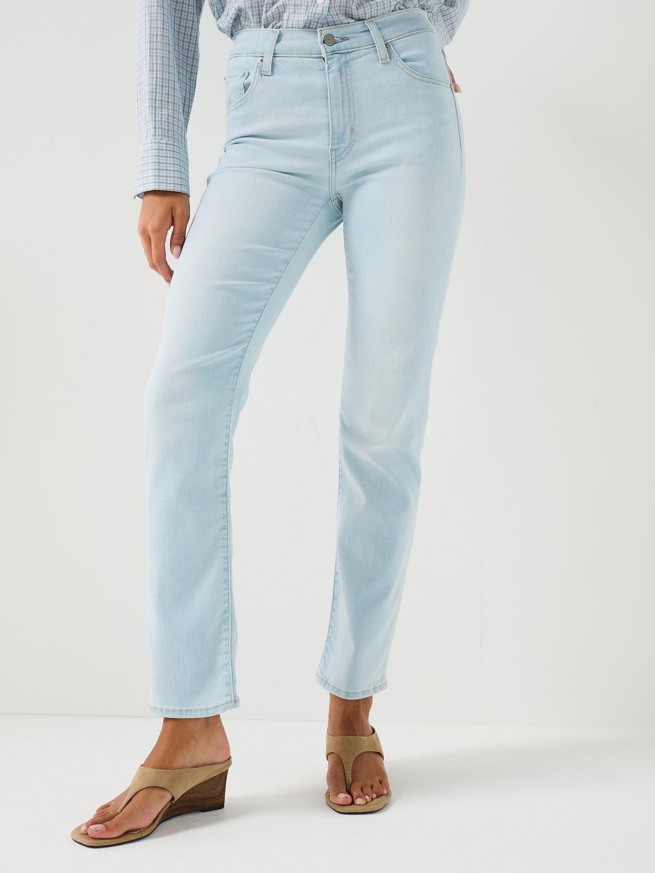 Levi's 722 High Rise Slim Fit Jeans - True Blue Light