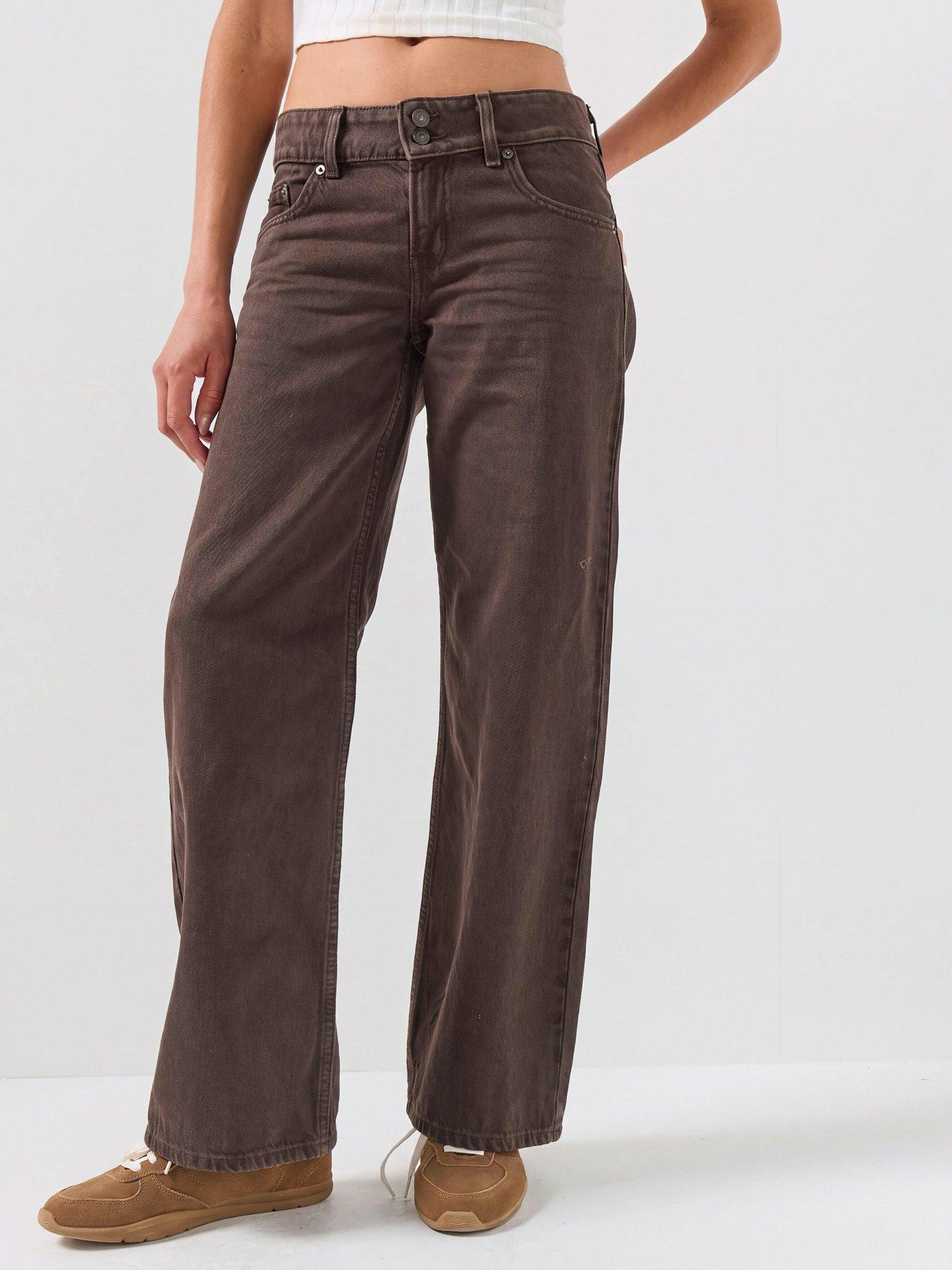 Image 1 of 6 of Levi's Superlow Loose Jeans - Grey