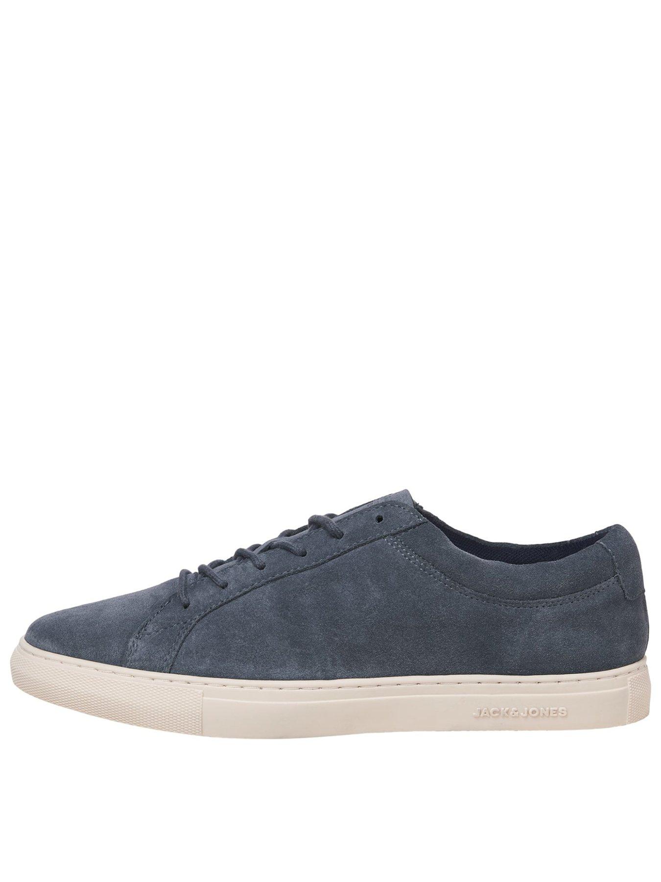 Jack & Jones Jack & Jones Galaxy Suede Trainers, Dark Blue, Size 10, Men