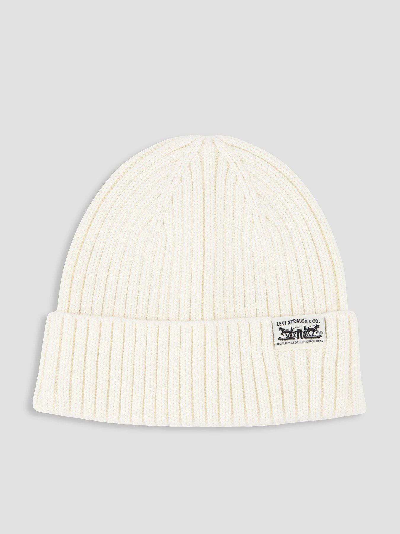 Levi's Rib Knit Sunset Beanie - White
