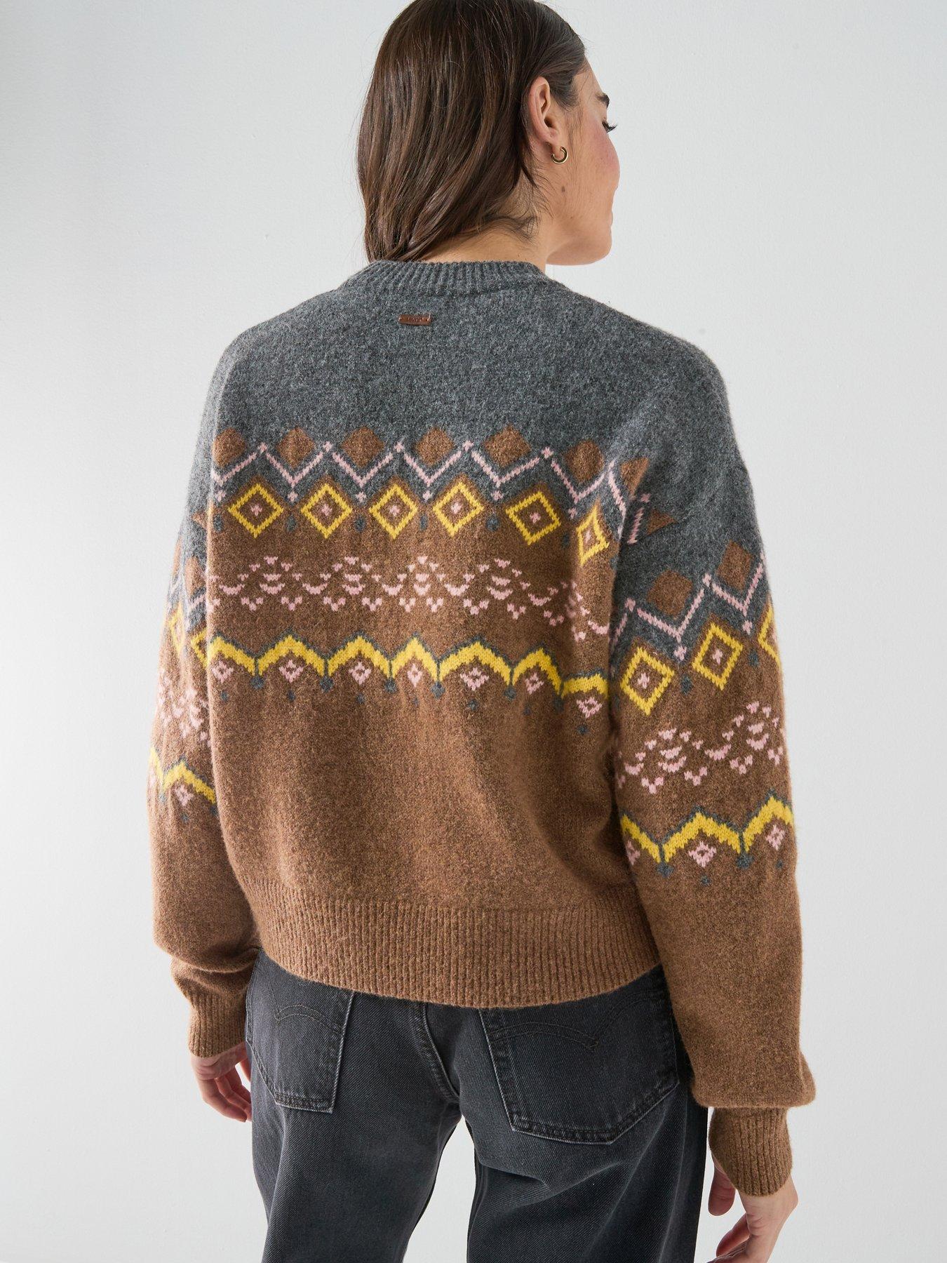 Image 2 of 6 of Levi's Womens Charlotte Fairisle Soft-Touch Crewneck Jumper - Multi