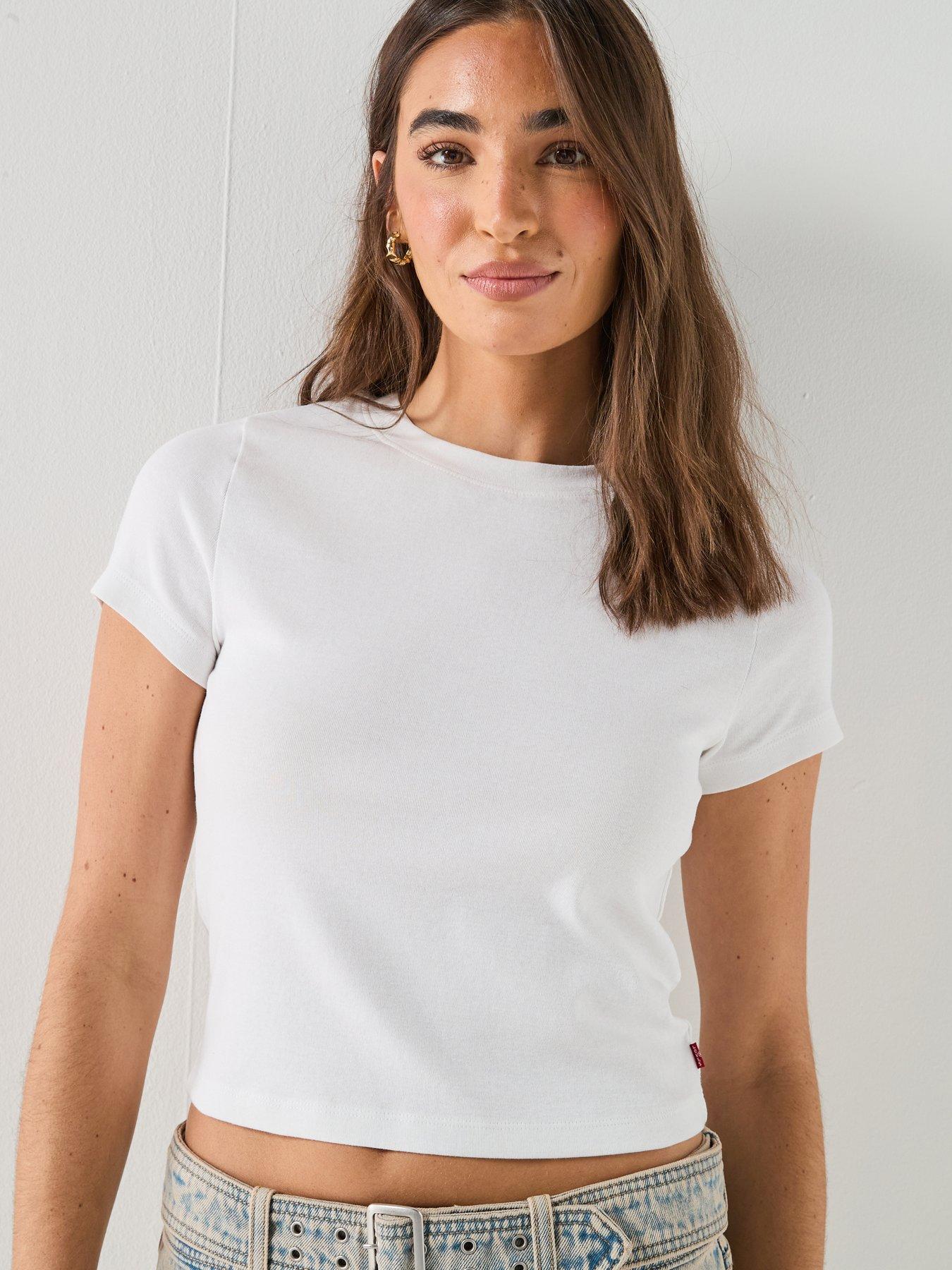 Image 4 of 5 of Levi's Essential Baby Tee - White