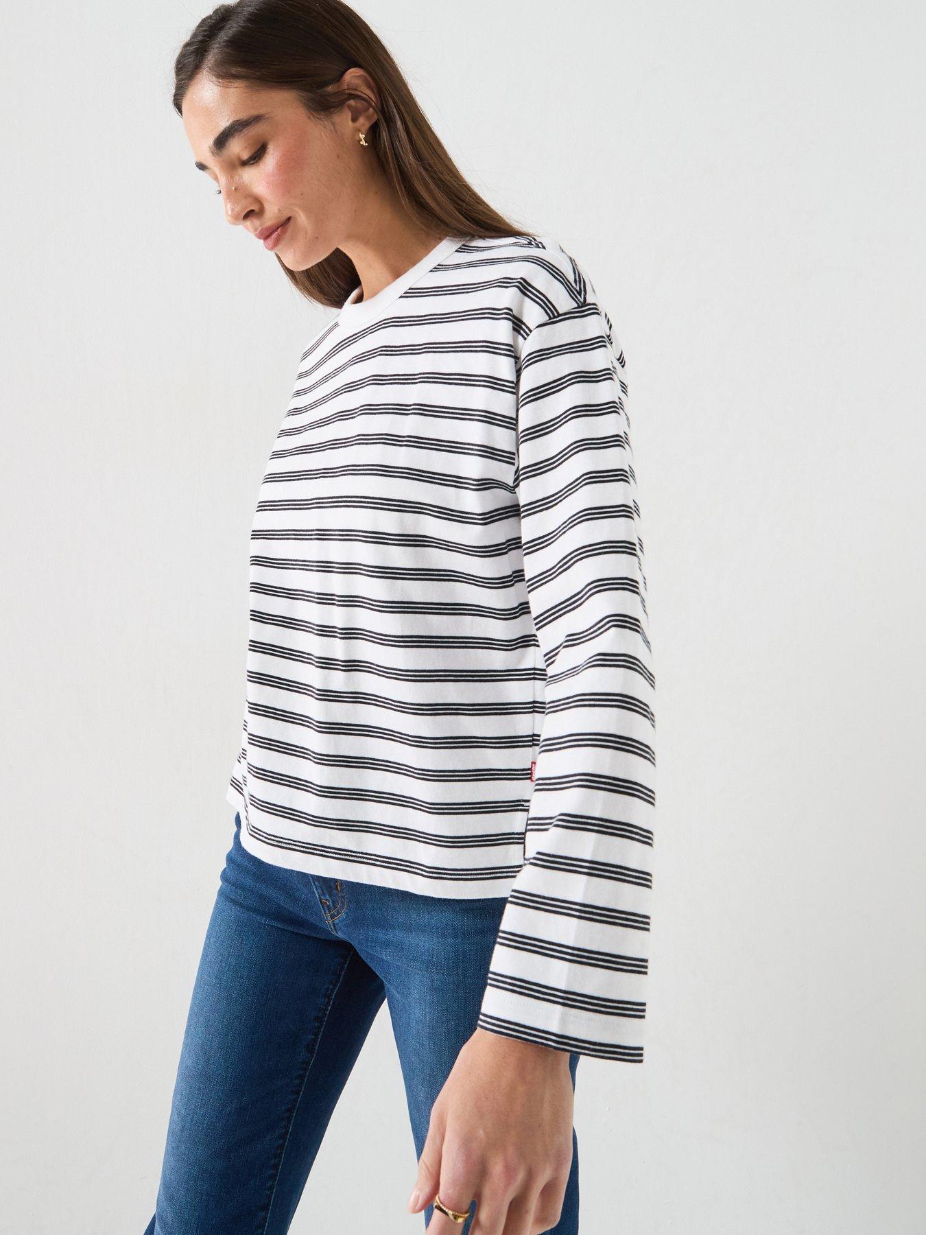 Levi's Vintage Stripe Long Sleeve T-Shirt - White
