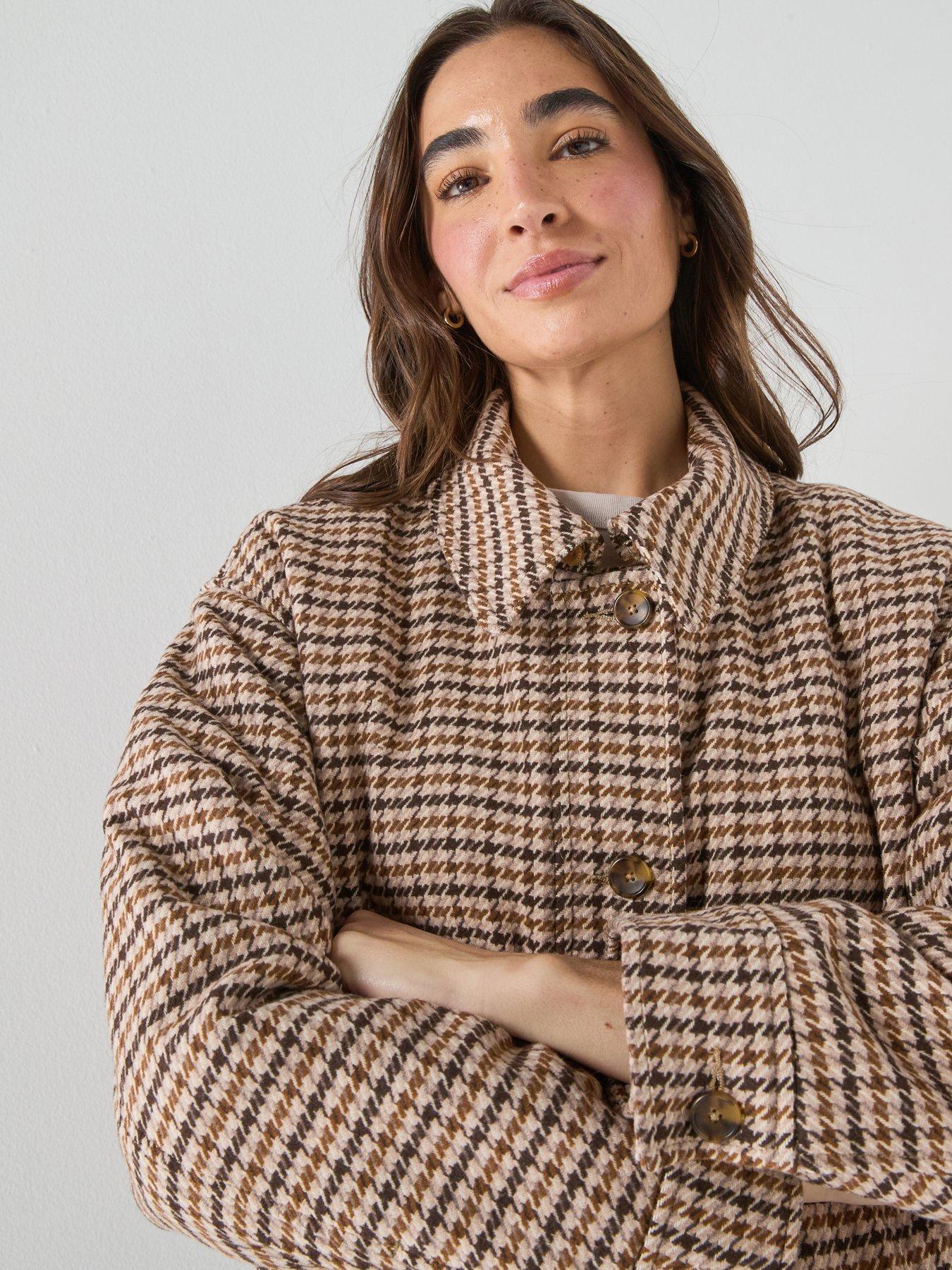 Image 5 of 6 of Levi's Billie Warm Plaid Jacket - Brown