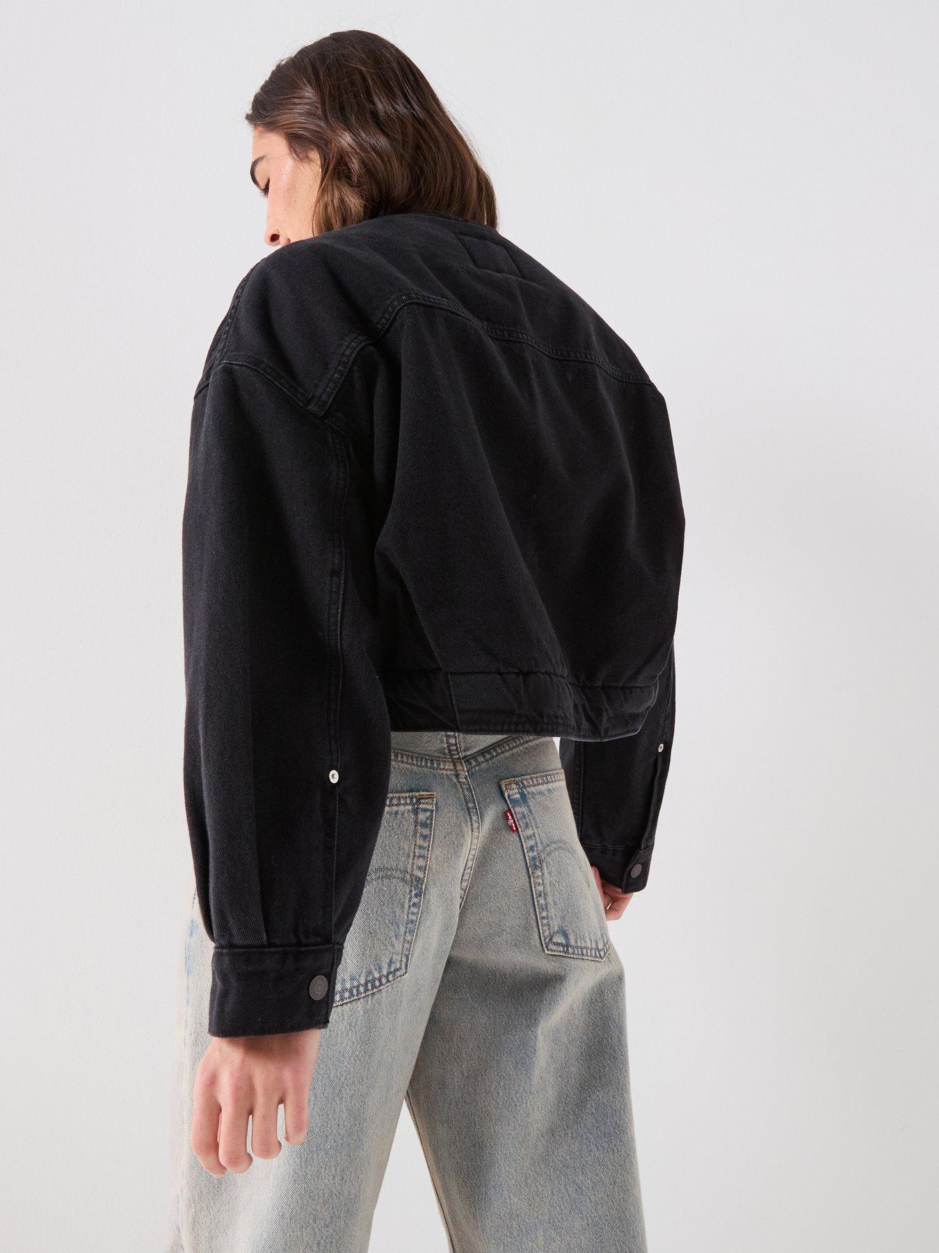 Image 2 of 6 of Levi's Collarless Crop Sherpa Trucker