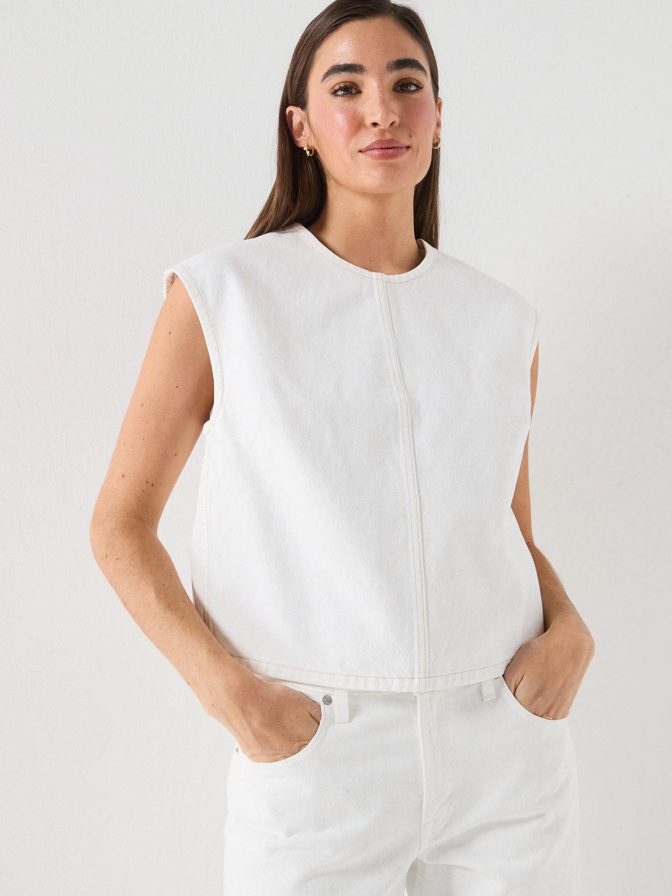 Image 1 of 5 of Levi's Denim Tee - White